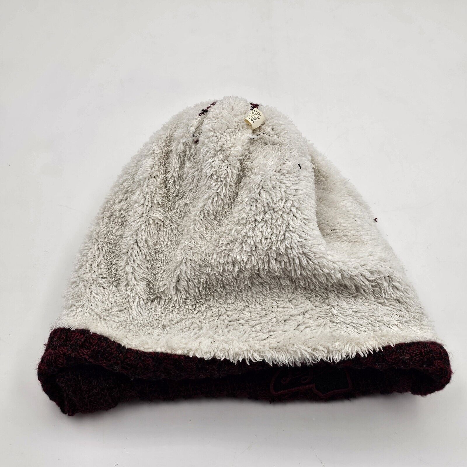 Other Mississippi State Pom Pom Beanie Hat Cuffed Knit Maroon One Size ONE SIZE - 3 Thumbnail