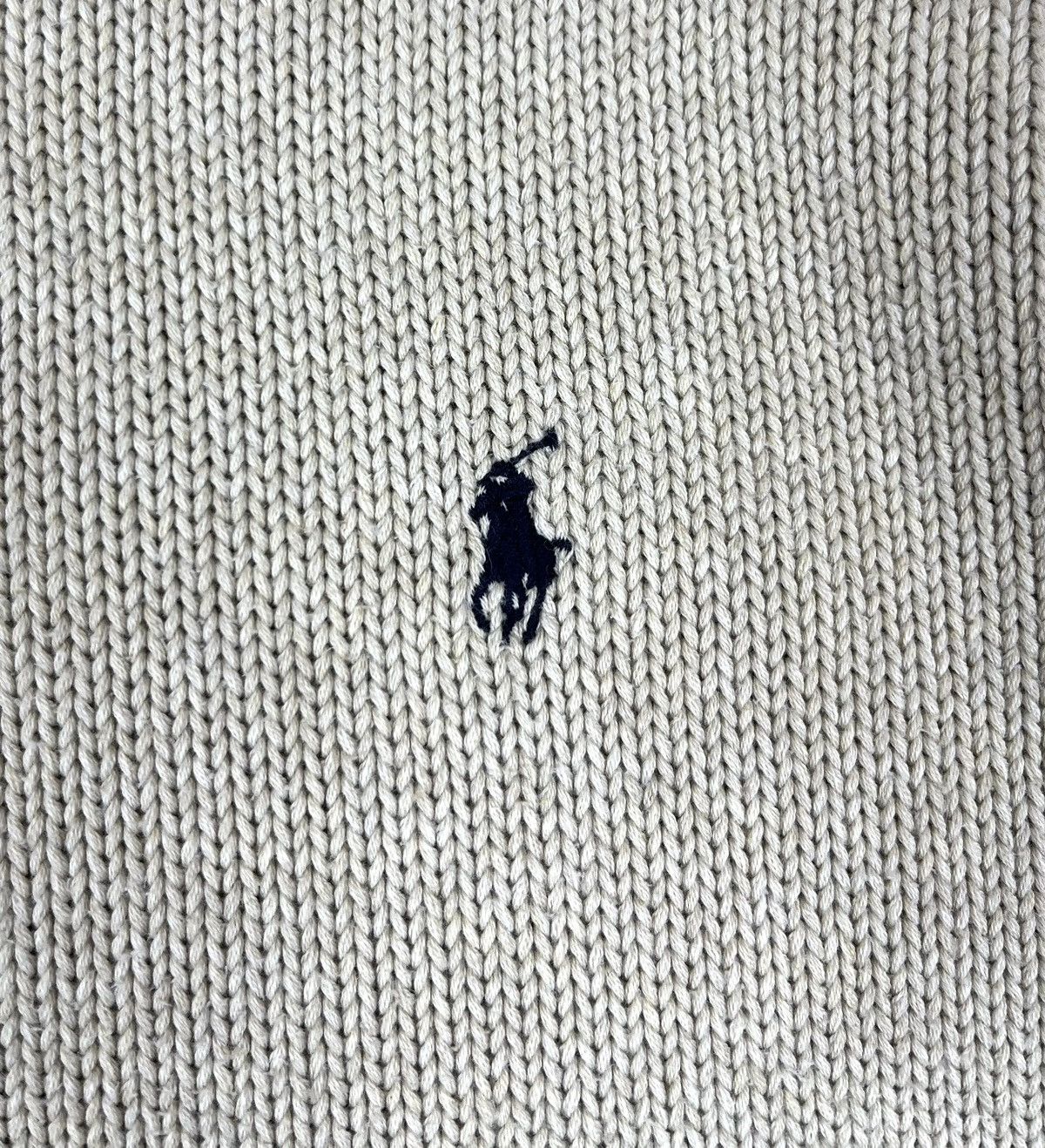 Polo Ralph Lauren Polo Ralph Lauren Vintage 90s Beige Cable Knit Sweater Size US XL / EU 56 / 4 - 6 Thumbnail