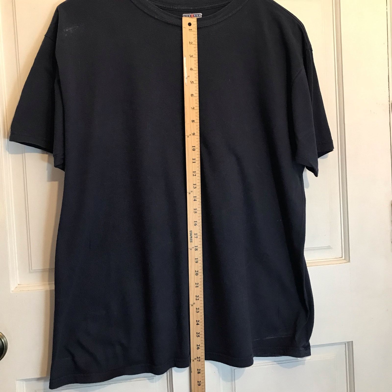 Jerzees JERZEES T-Shirt Men's L Black Short Sleeved Size US L / EU 52-54 / 3 - 7 Thumbnail