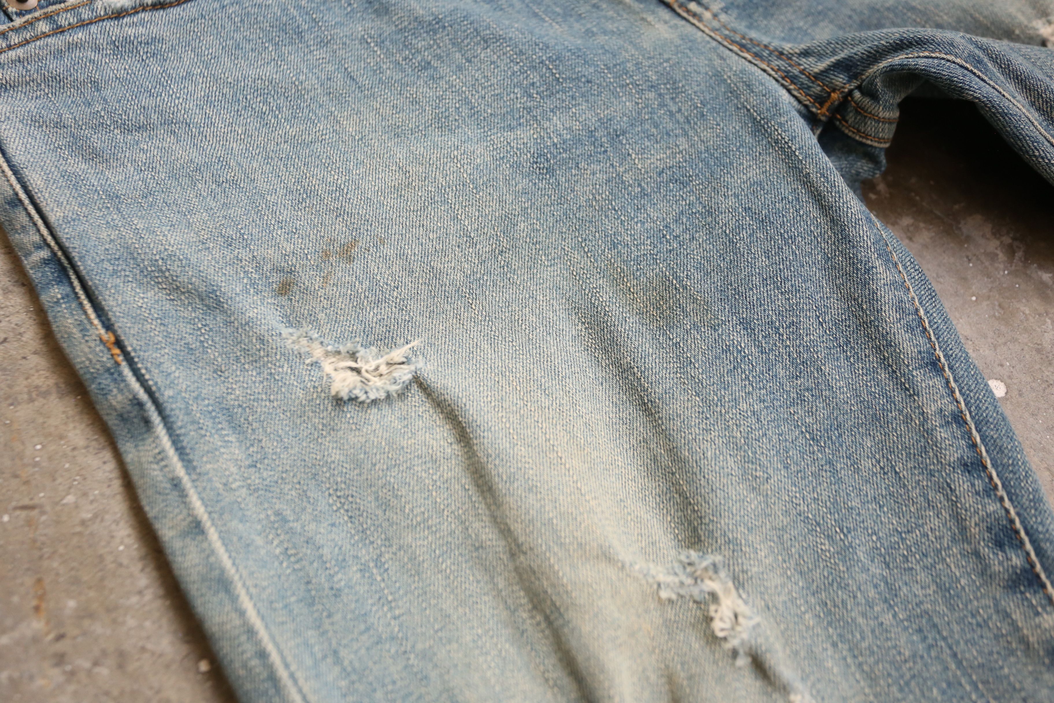 Saint Laurent Paris SLP - Hedi Slimane - F/W 15 - D02 Crash Denim Jean Size US 30 / EU 46 - 6 Thumbnail