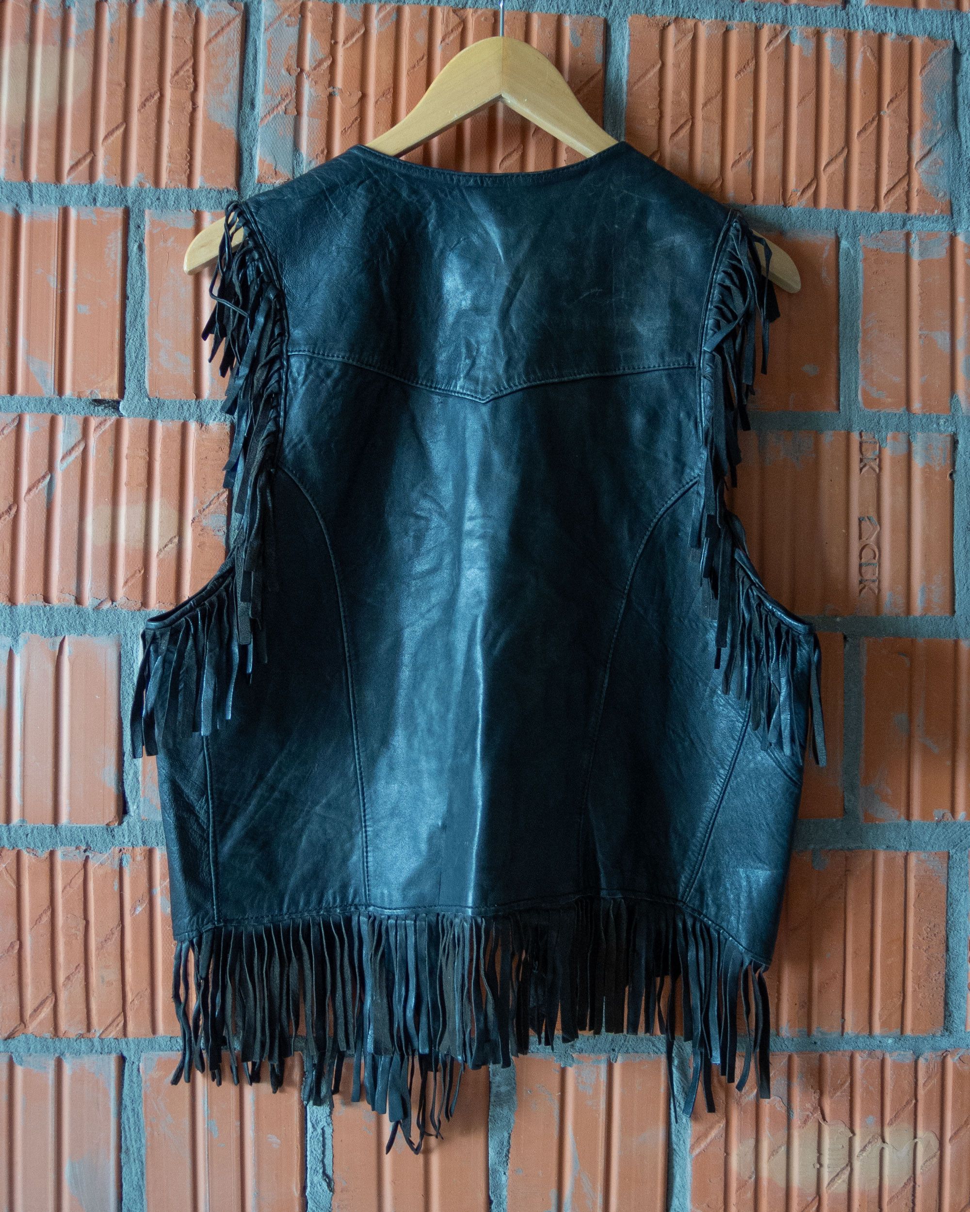 Japanese Brand Vintage biker leather Haelson vest Size US L / EU 52-54 / 3 - 6 Thumbnail