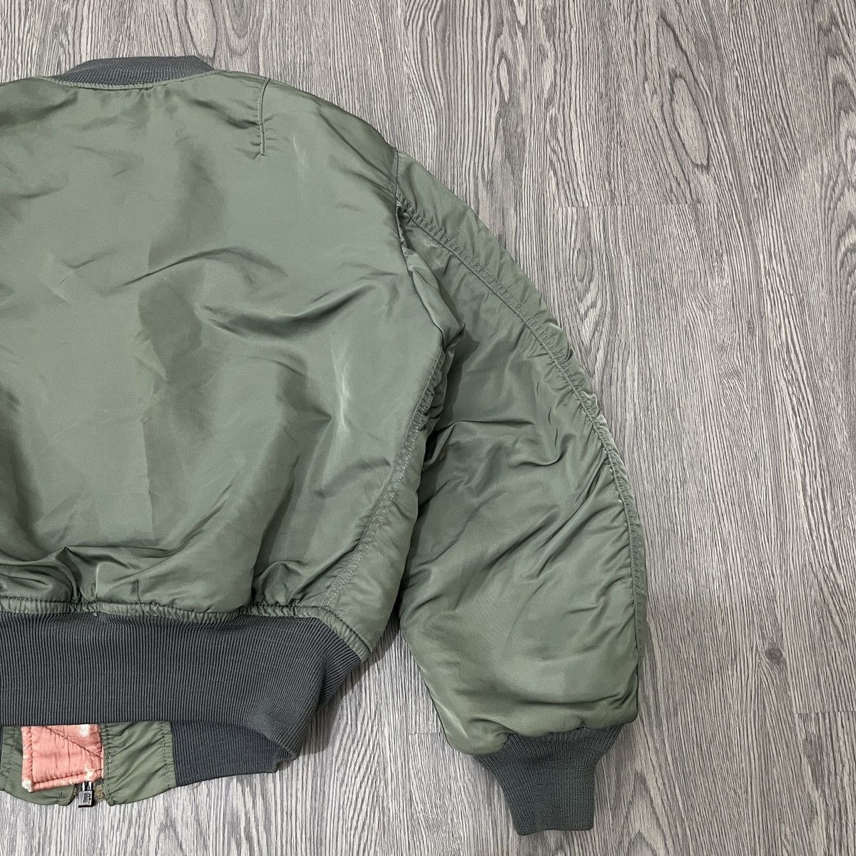 Alpha Industries Hope Manufacturing inc Ma-1 Fly Bomber Jacket Army Size US M / EU 48-50 / 2 - 8 Thumbnail