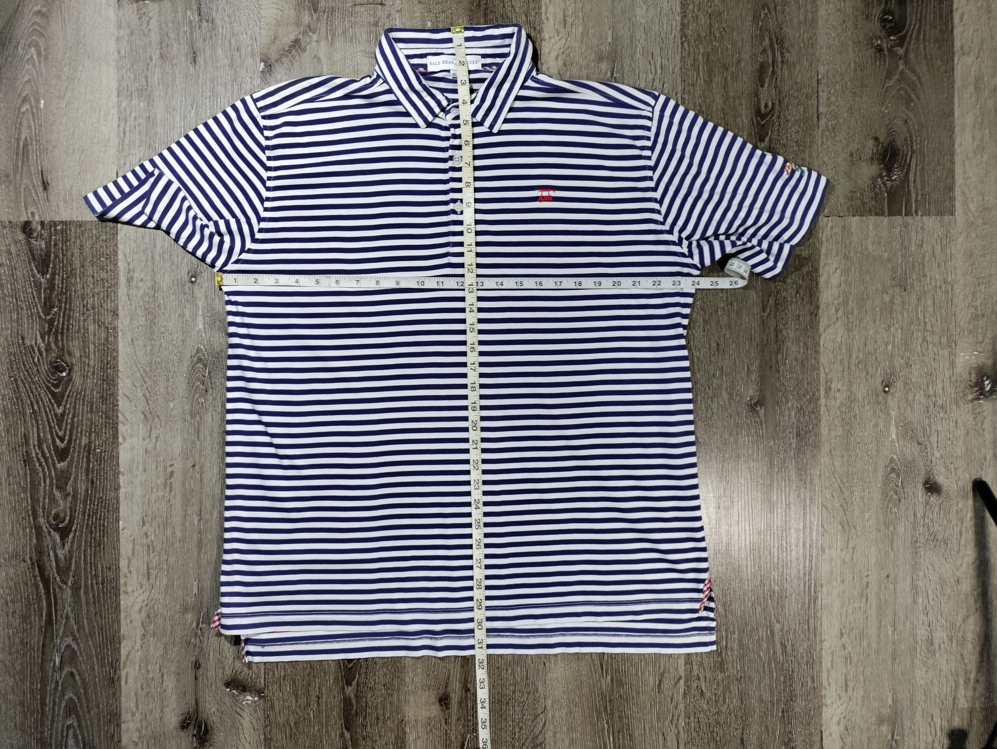 Designer Bald Head Blues Polo Shirt Size US XL / EU 56 / 4 - 3 Thumbnail