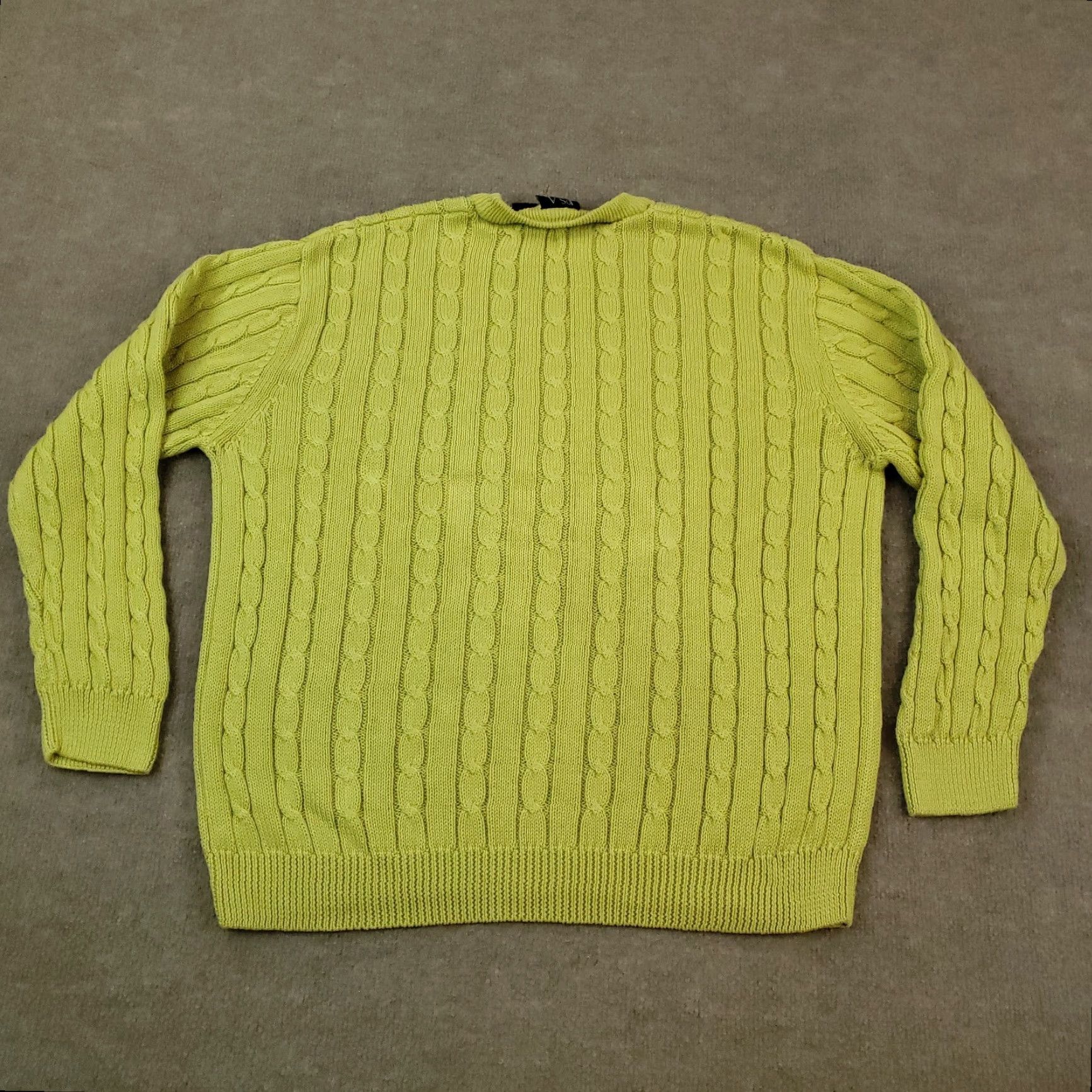 Jos. A. Bank Jos A Bank Men Green Crew Neck Sweater Large Pullover Classic Cotton Size US L / EU 52-54 / 3 - 6 Thumbnail