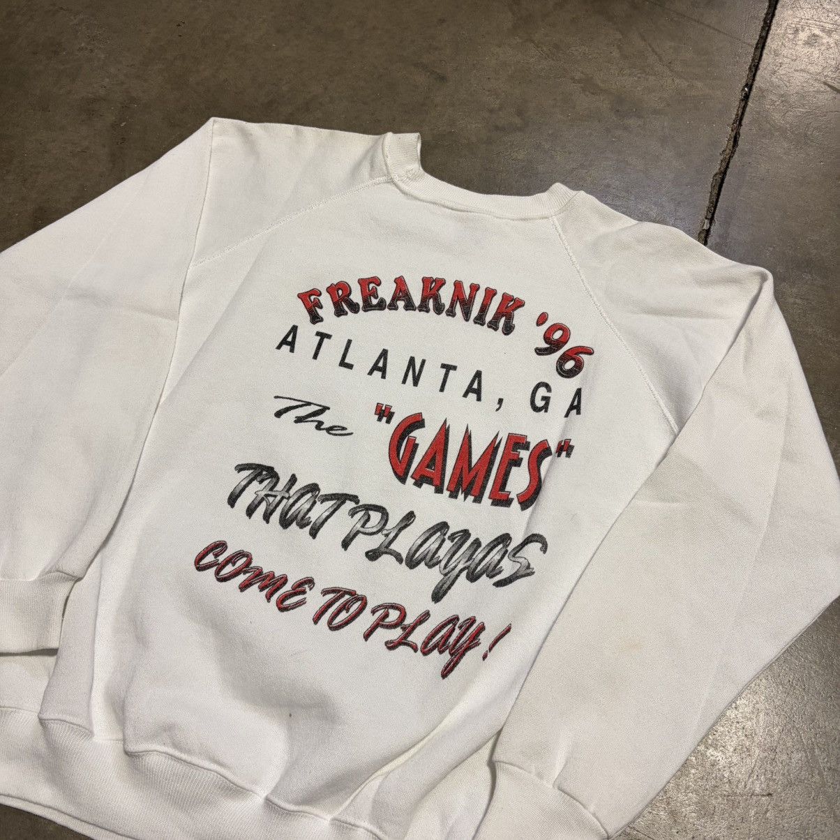 Vintage Vintage 90s 1996 Freaknik Atlanta Georgia Rap Tee Sweatshirt Size US L / EU 52-54 / 3 - 9 Thumbnail