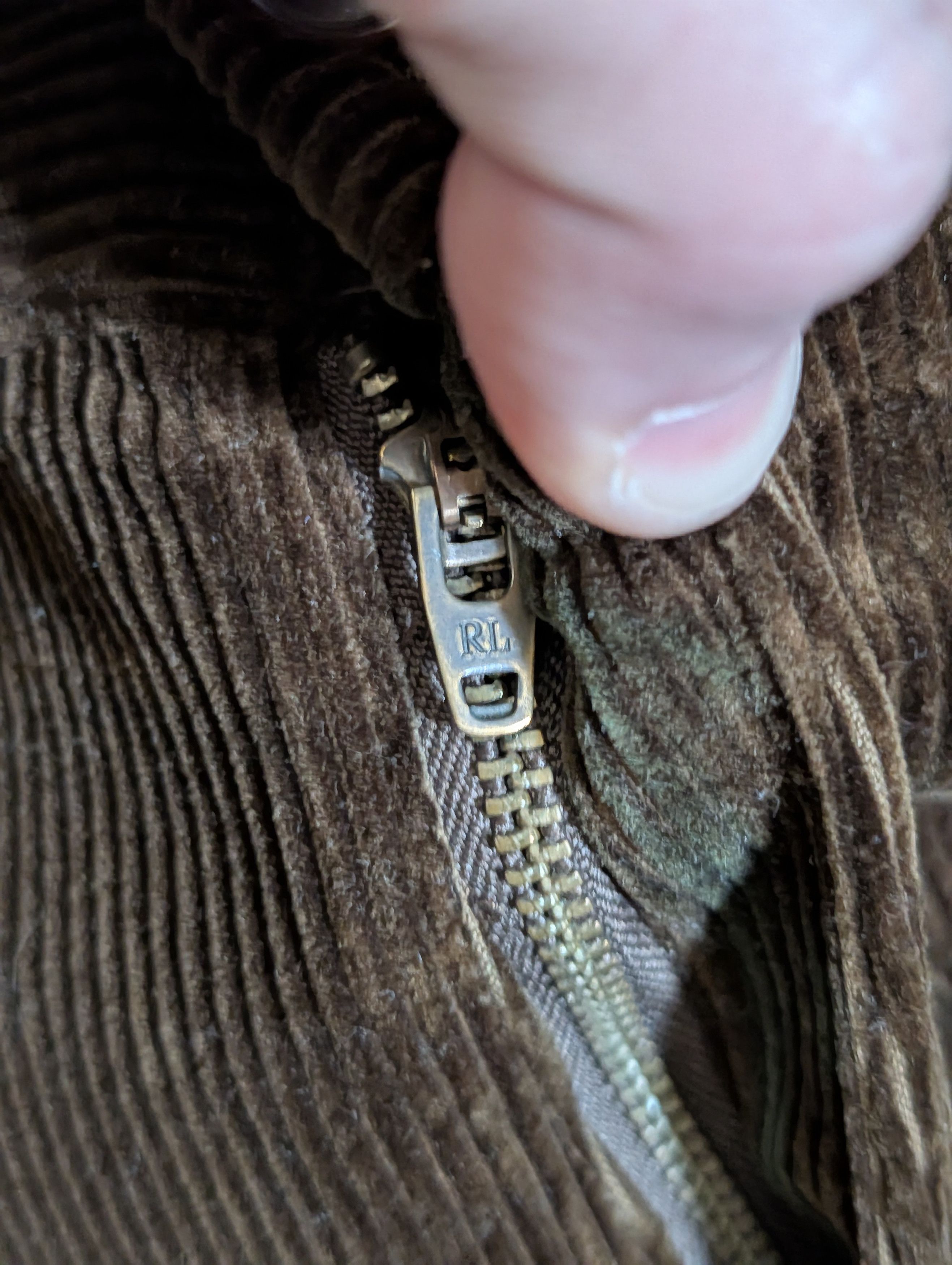 Polo Ralph Lauren Dark brown cotton corduroy Classic Fit mens pants 36x32 Size US 36 / EU 52 - 5 Thumbnail