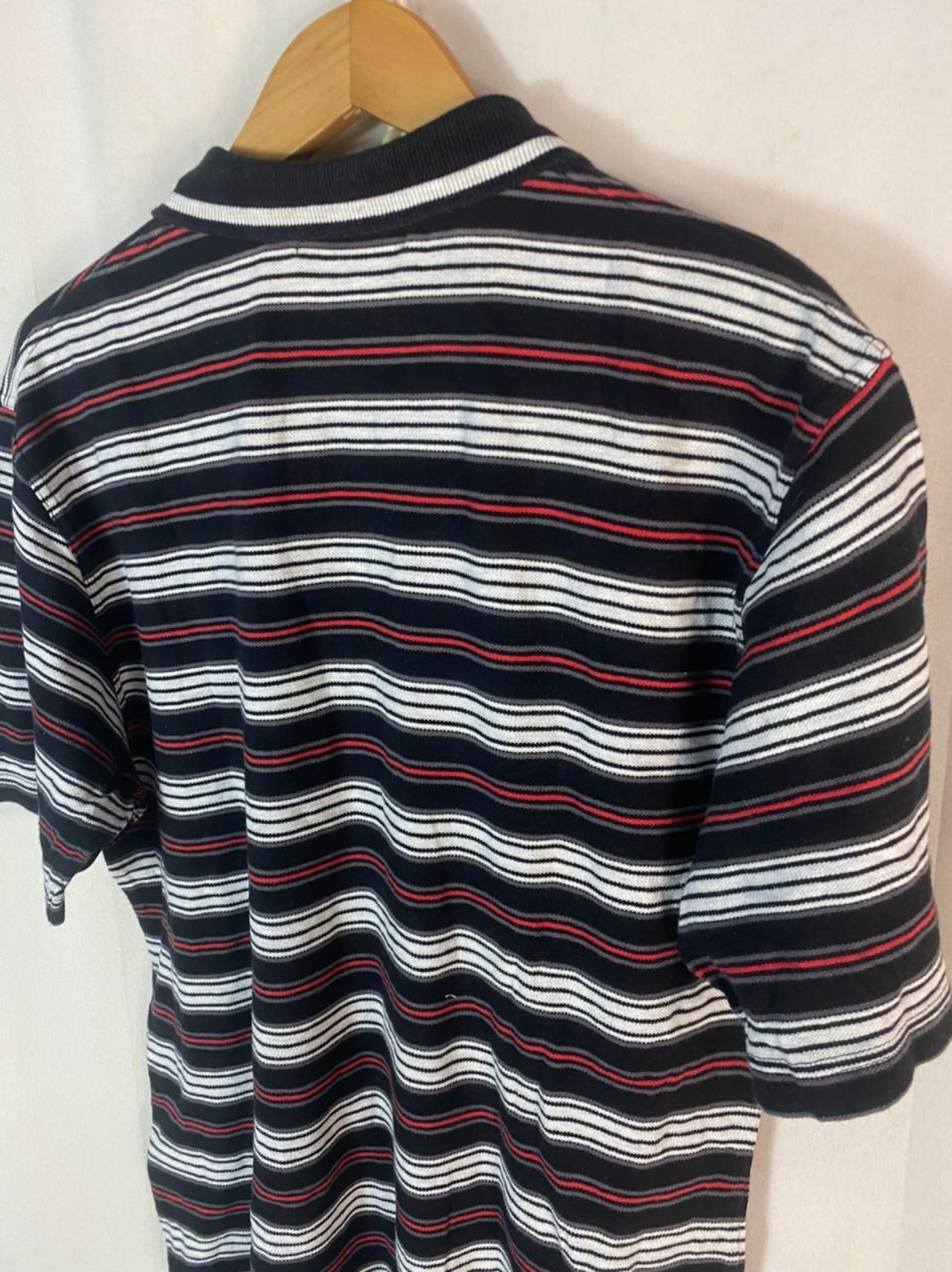 Fila Fila stripe half zipper polos shirt Size US L / EU 52-54 / 3 - 7 Thumbnail