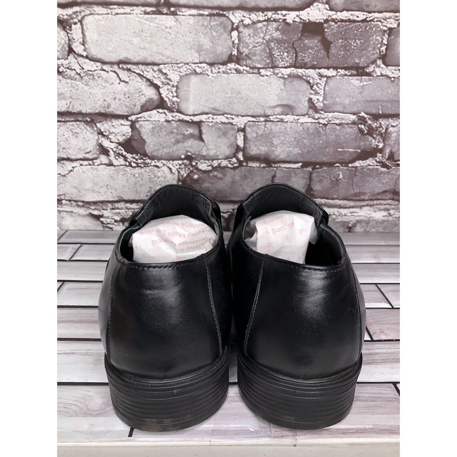 Other HAJJO Black Leather Slip On Casual Dress Loafers Work Shoes Size US 9 / EU 42 - 4 Thumbnail