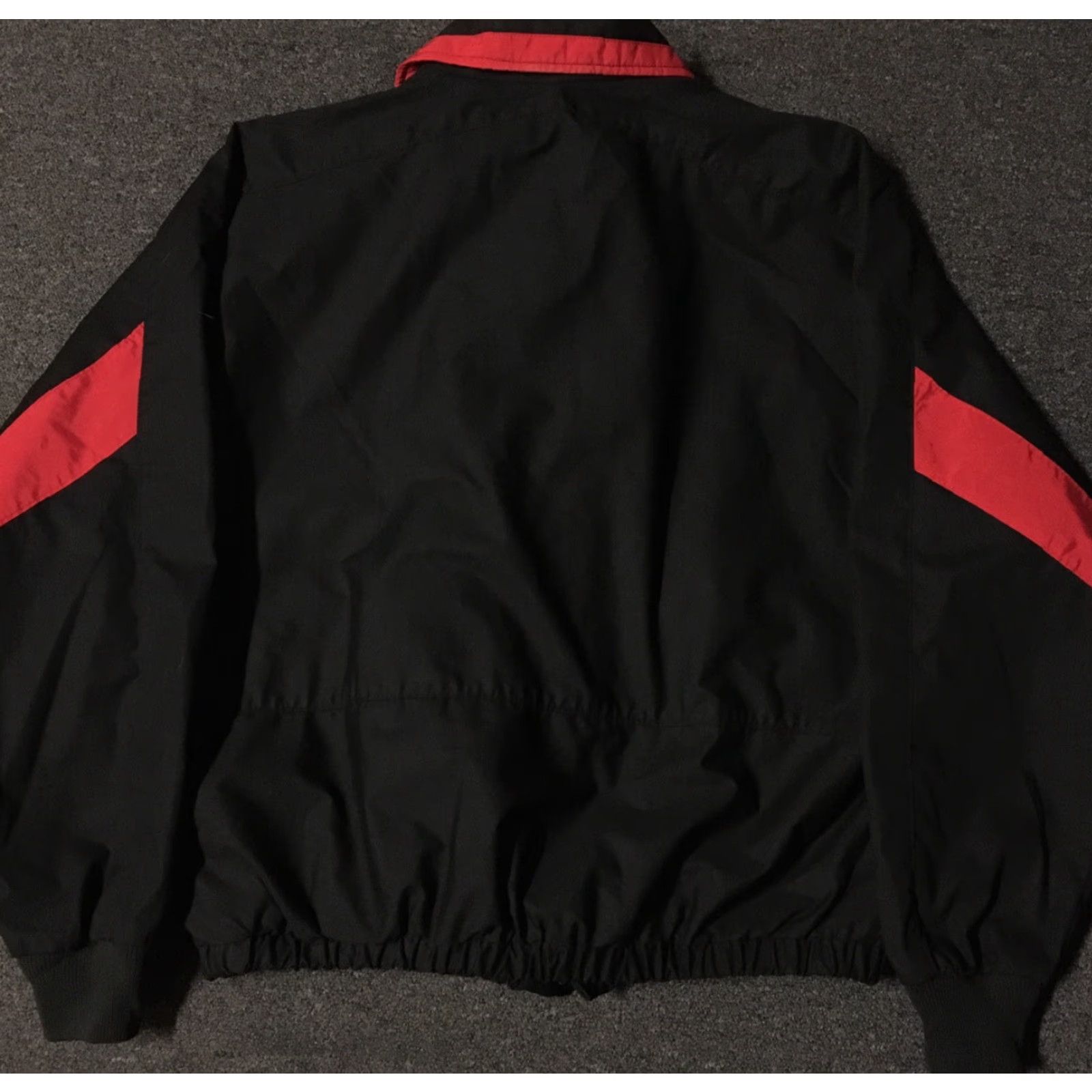 Vintage VINTAGE K-Products Demco Striped Jacket XL USA Bomber Jacket Men Black 80s 90s Grunge Mechanic Biker Rock Retro USA Theme Western 80s 90s Size US XL / EU 56 / 4 - 3 Thumbnail