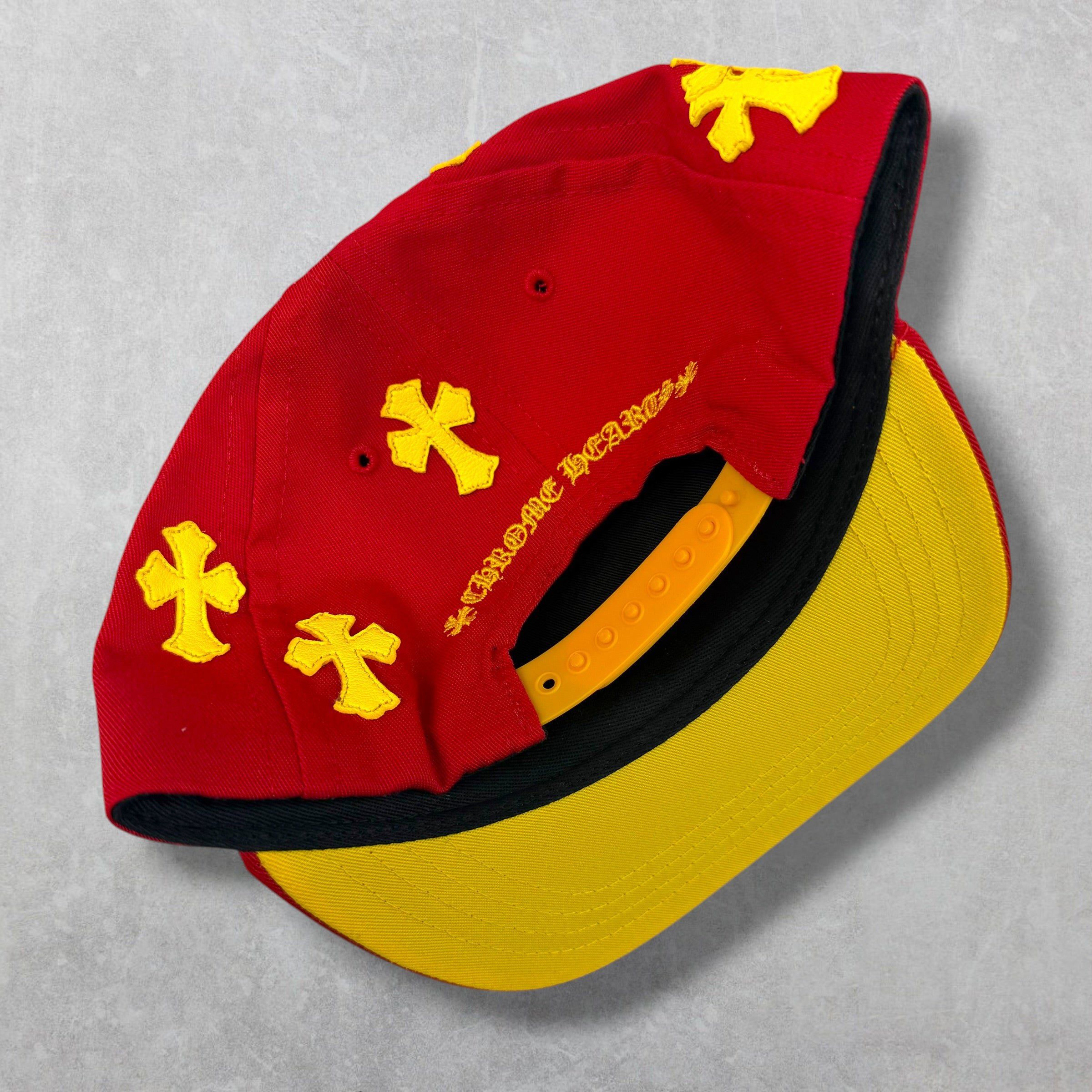 Chrome Hearts Chrome Hearts Red/Yellow Cross Patch Hat Size ONE SIZE - 2 Thumbnail