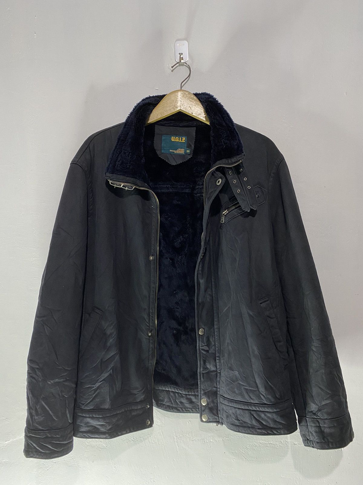 If Six Was Nine × Japanese Brand × Le Grande Bleu (L.G.B.) Japanese ugiz faux fur suede bondage jacket lgb style Size US L / EU 52-54 / 3 - 2 Thumbnail