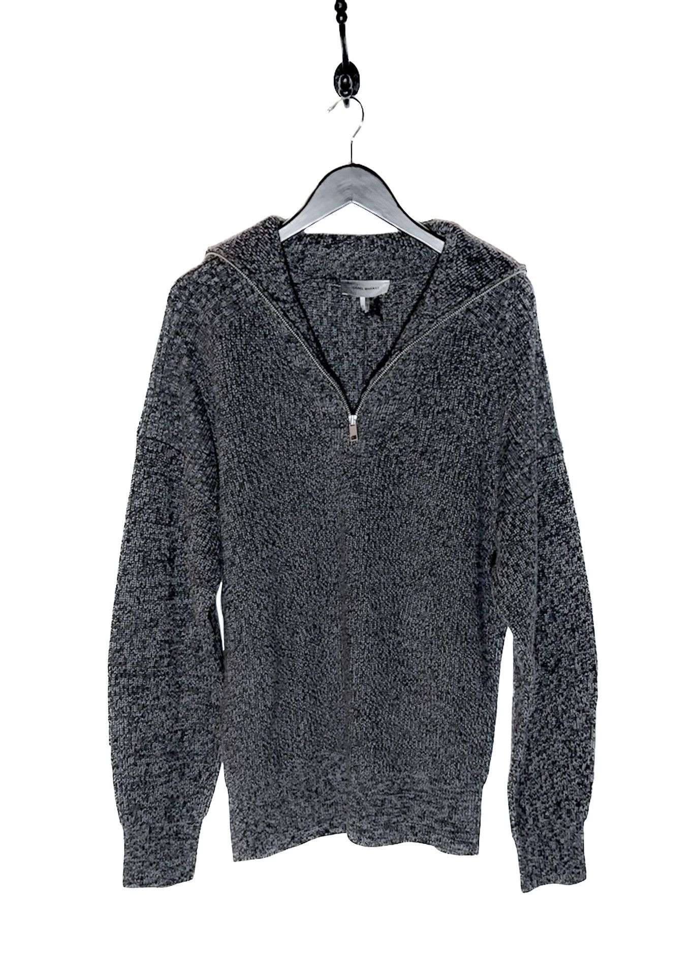 Isabel Marant Isabel Marant Melange Grey Benny Half Zip Knit Sweater Size US L / EU 52-54 / 3 - 4 Thumbnail