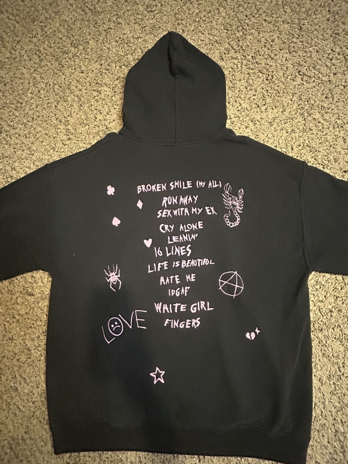 Lil Peep COWYS Pt.2 Hoodie Medium Size US M / EU 48-50 / 2 - 2 Thumbnail