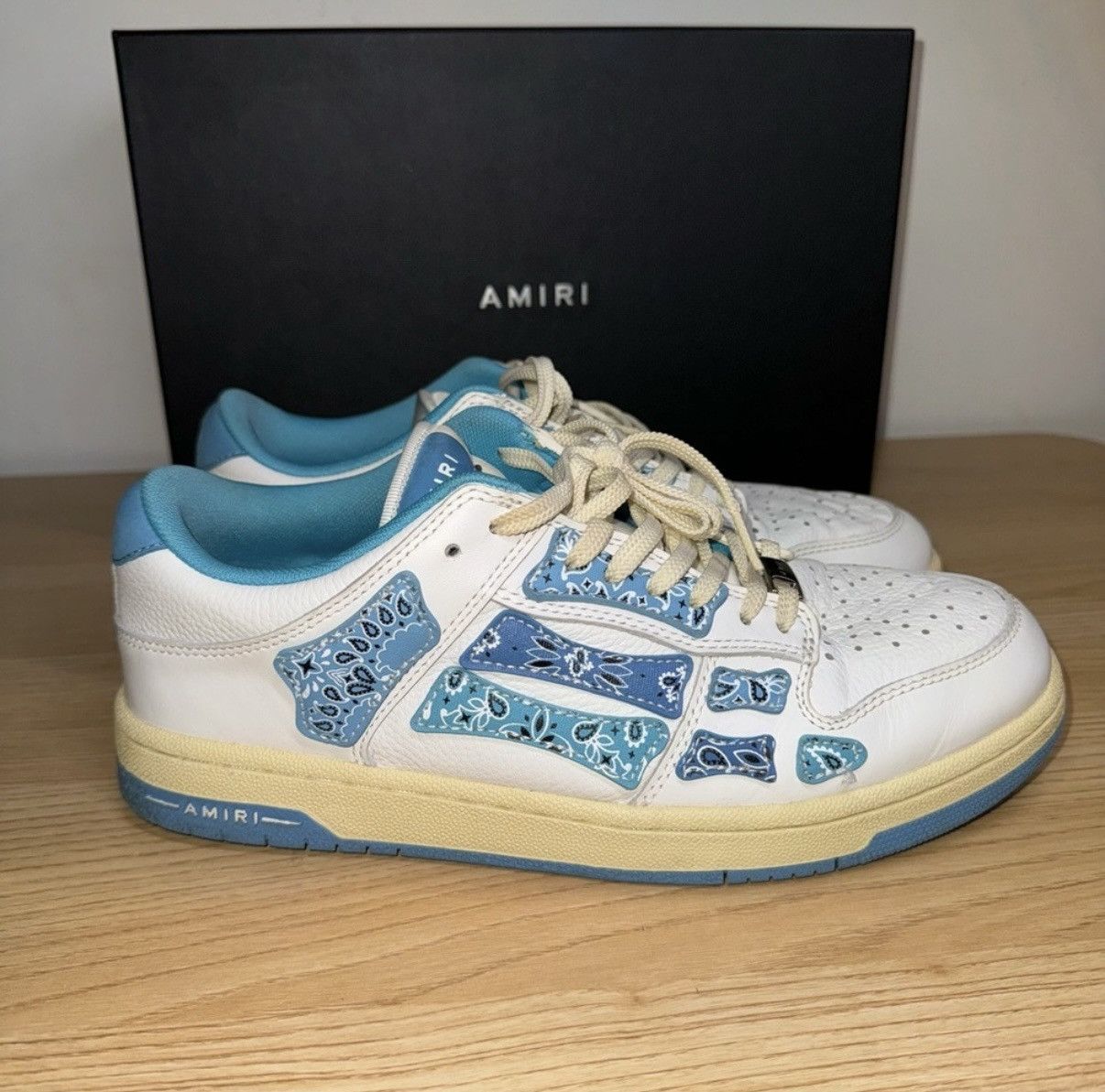 Amiri Amiri Skel Low top bandana Size US 9 / EU 42 - 1 Thumbnail