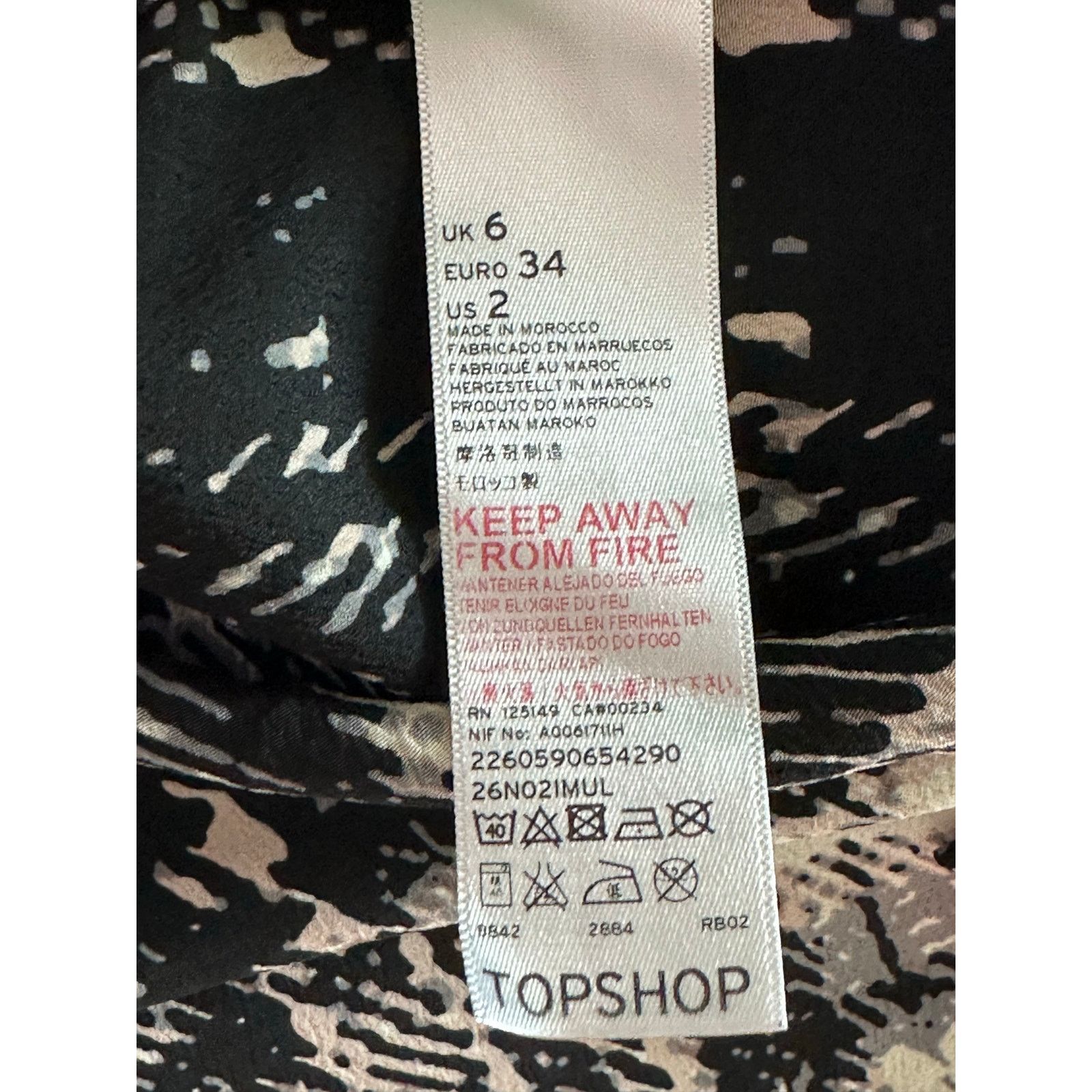 Topshop Topshop black plaid 3/4 sleeves buttoned blouse size 2P Size XS / US 0-2 / IT 36-38 - 5 Thumbnail