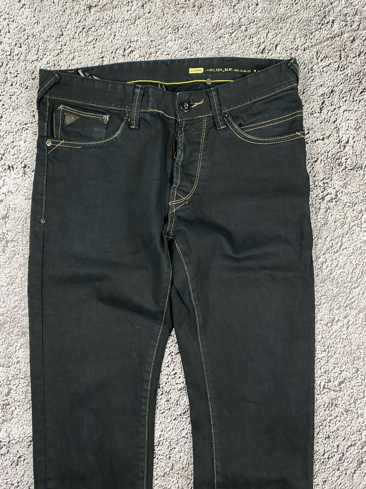 Vintage Vintage Y2K faded waxed style denim jeans Japanese Size US 32 / EU 48 - 2 Thumbnail