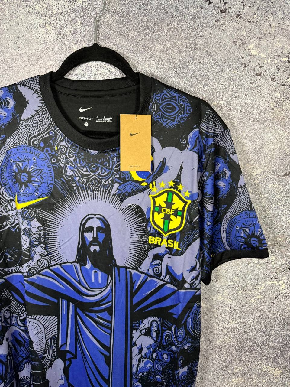 Other Brazil Rio de Janeiro Jesus AOP Fan Soccer Jersey Blokcore Size US L / EU 52-54 / 3 - 2 Thumbnail
