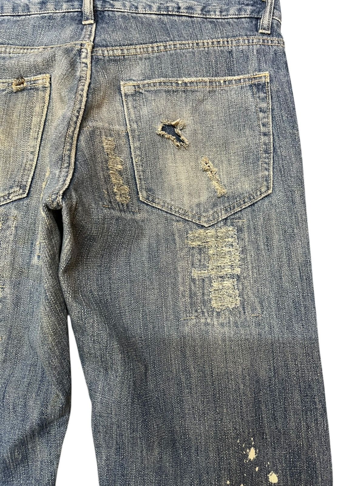 Japanese Brand × Vintage Vintage Japanese Brand Ripped Chain Stitch Denim Size US 32 / EU 48 - 10 Thumbnail