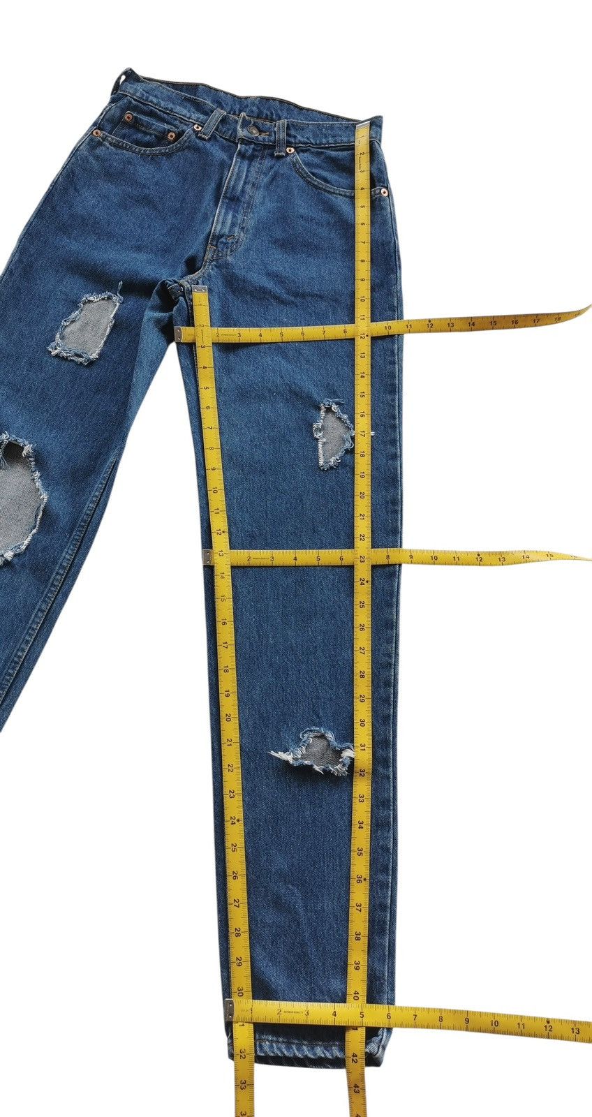 Levi's Vintage Levis 620 Jeans Ripped Size 27" / US 4 / IT 40 - 8 Thumbnail