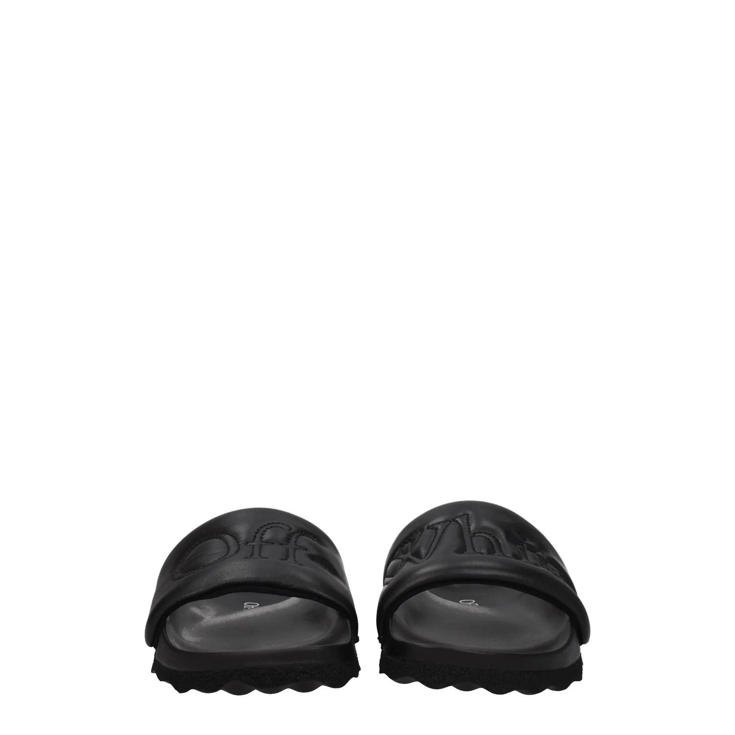 Off-White ob1o1e1124 Leather Slippers and Clogs in Black Size US 5 / IT 35 - 3 Thumbnail