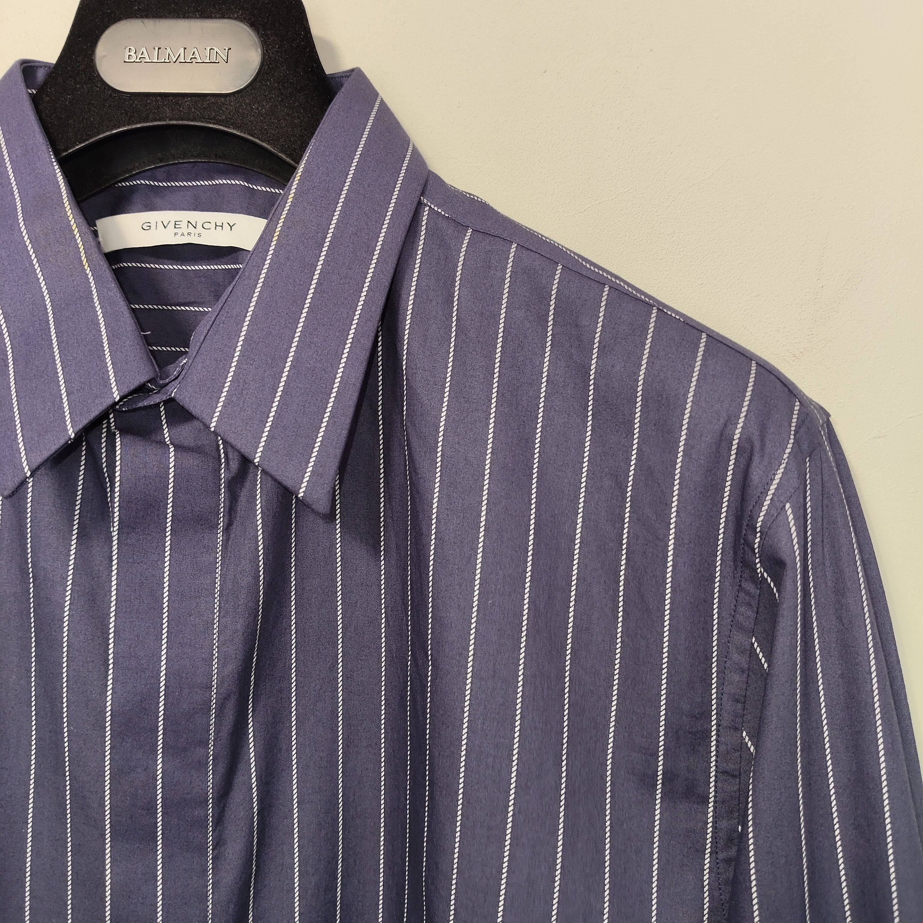 Givenchy Navy stripped shirt Size US M / EU 48-50 / 2 - 2 Thumbnail