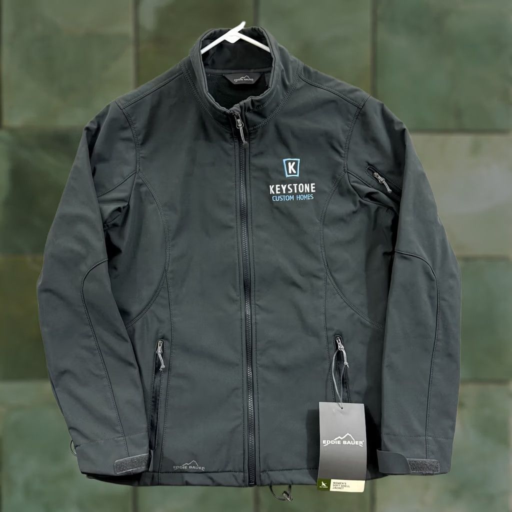 Eddie Bauer Eddie Bauer Jacket Womens Large Gray Soft Shell Fleece Casual Zip Outdoor NWT Size L / US 10 / IT 46 - 1 Thumbnail