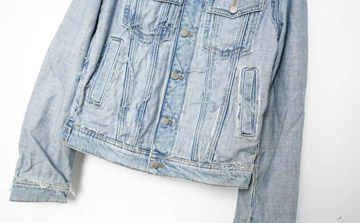 Maison Margiela Maison Margiela × HM Distressed Denim Jacket Size US S / EU 44-46 / 1 - 5 Thumbnail