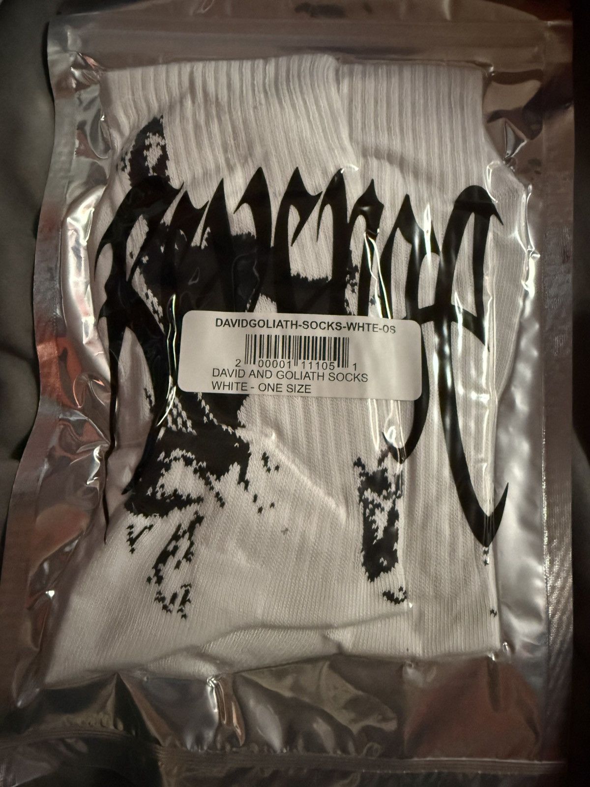 Revenge Revenge David and Goliath Socks Size ONE SIZE - 5 Thumbnail