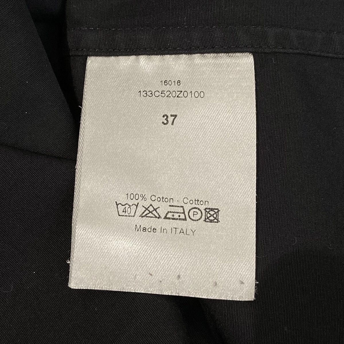 Dior Dior black long-sleeve cotton shirt Size US S / EU 44-46 / 1 - 4 Thumbnail
