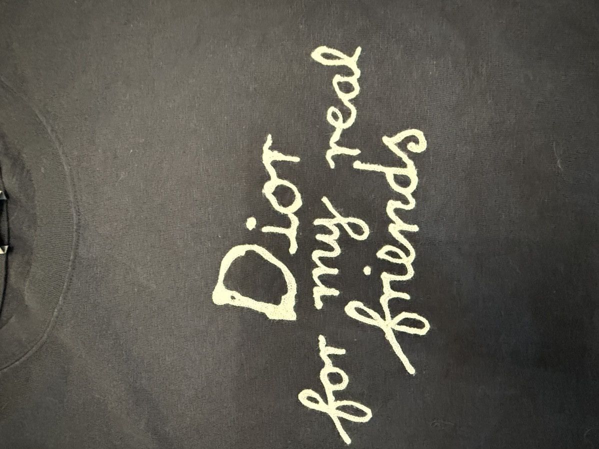 Dior “For My Real Friends” Tee – Washed Black / Vintage Fade Size US XL / EU 56 / 4 - 10 Thumbnail