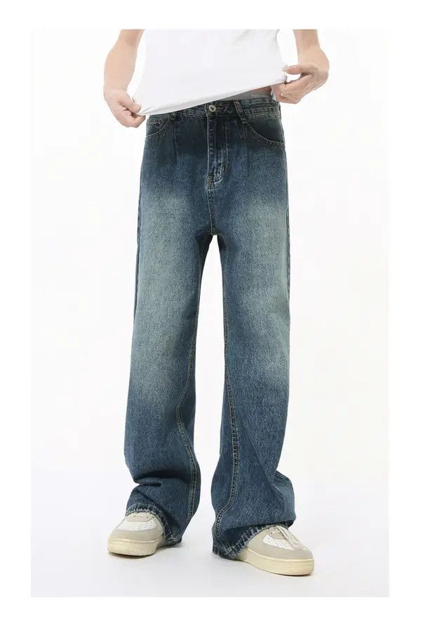 VIBE American retro straight wide-leg loose high street jeans Size US 32 / EU 48 - 2 Thumbnail