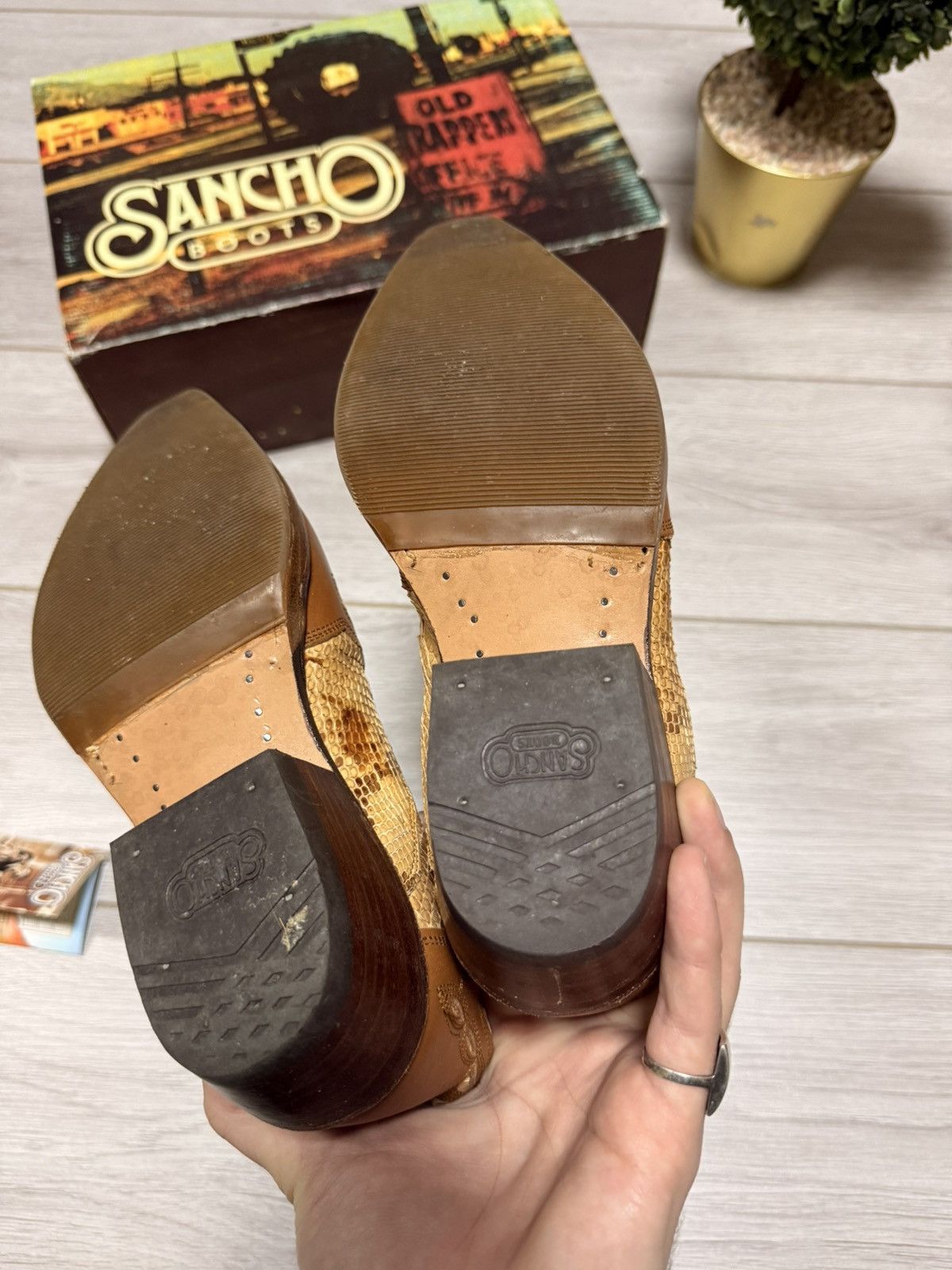 Sancho Boots Sancho python saba ar maiz high Chelsea cowboy leather boots Size US 7 / IT 37 - 11 Thumbnail