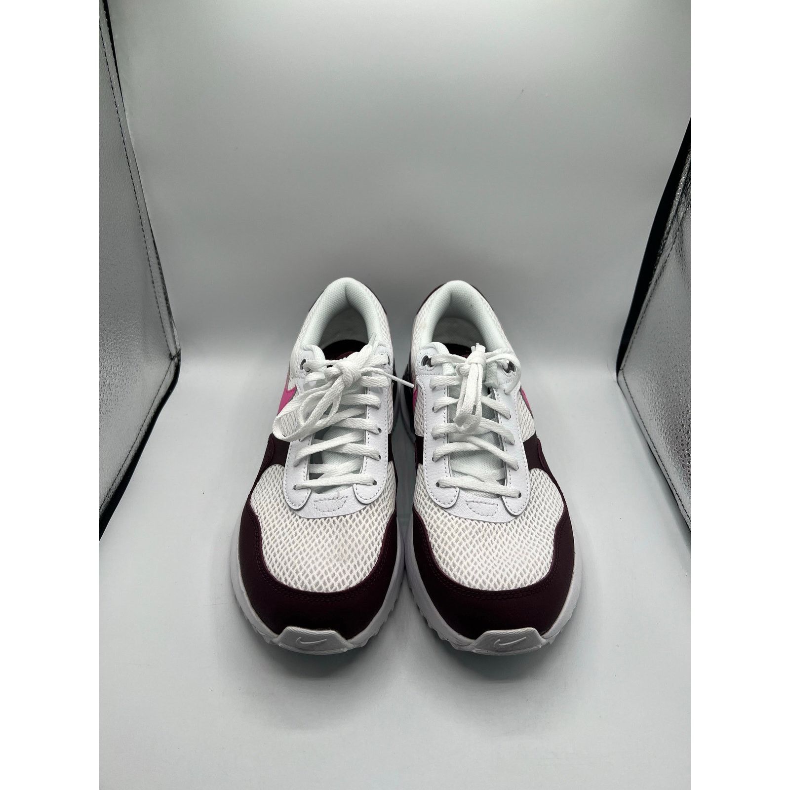 Nike Nike Air Max SYSTEM GS “White Burgundy Crush Pink” Size US 7 / IT 37 - 2 Thumbnail