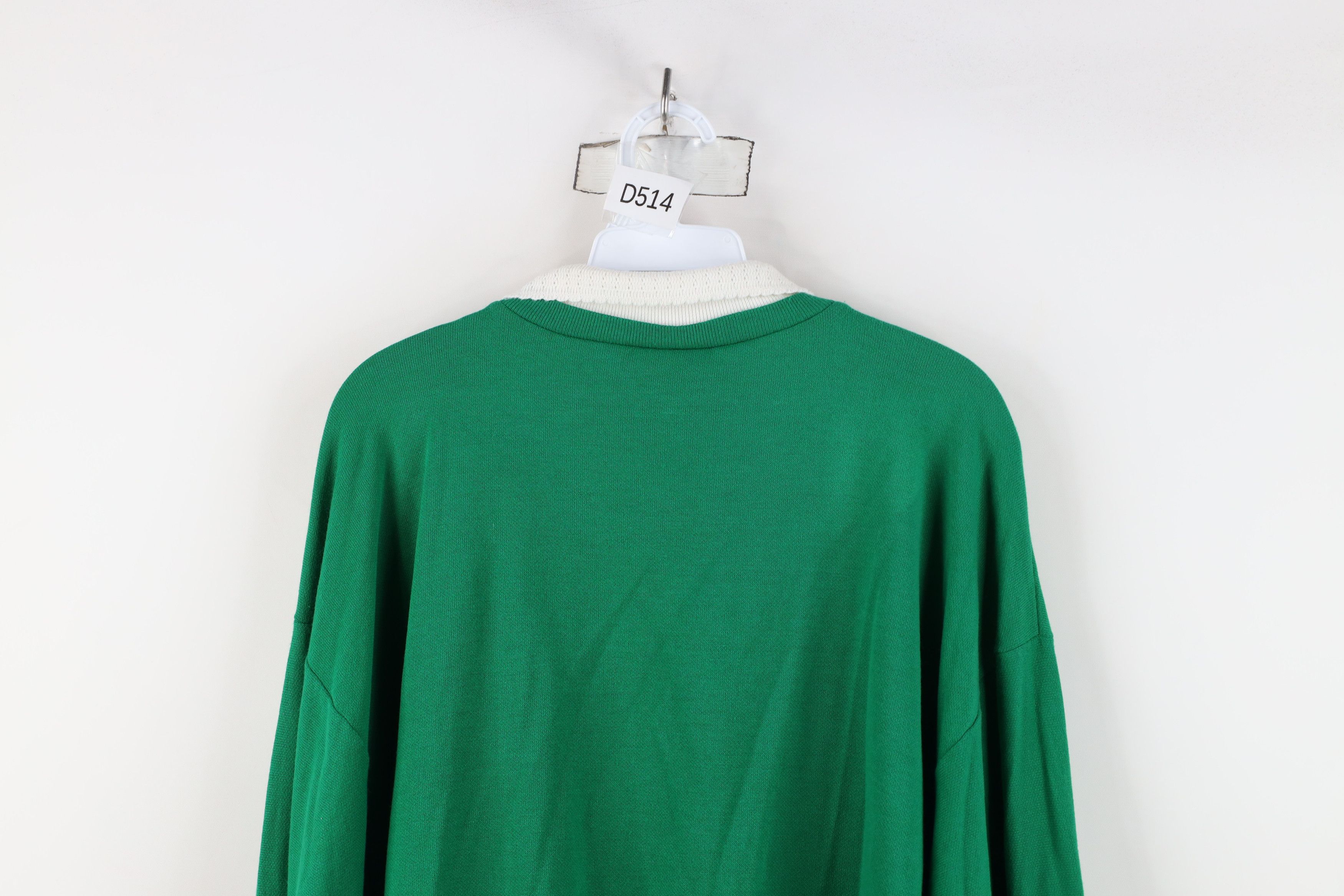 Vintage Vintage 90s Streetwear Over Print Collared Sweatshirt USA Size XXL / US 16-18 / IT 52-54 - 11 Thumbnail