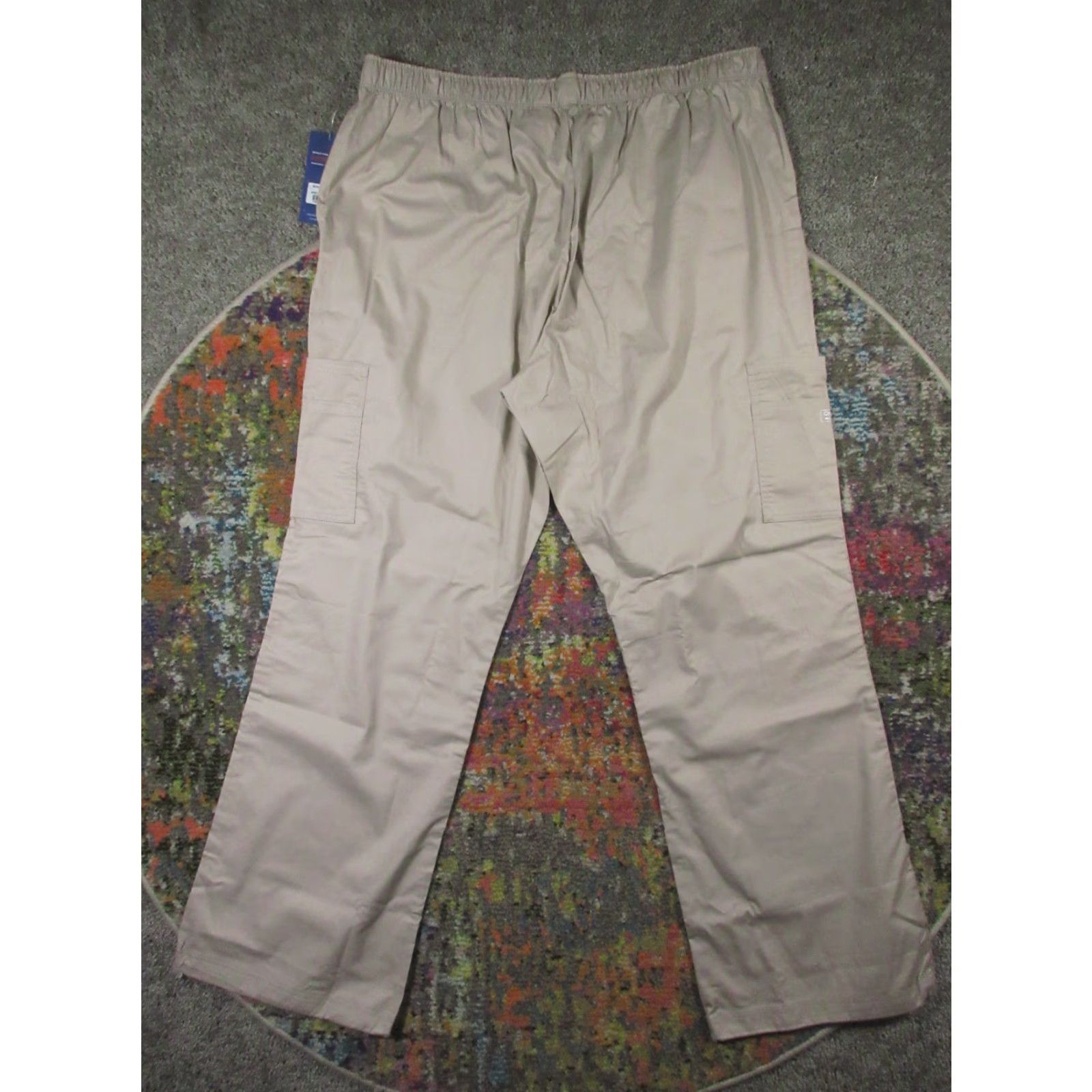Cherokee Cherokee Scrub Pants Men 2XL Tall Beige Modern Classic NWT NEW Quality Cotton Blend Medical Workwear Size US 39 - 2 Thumbnail