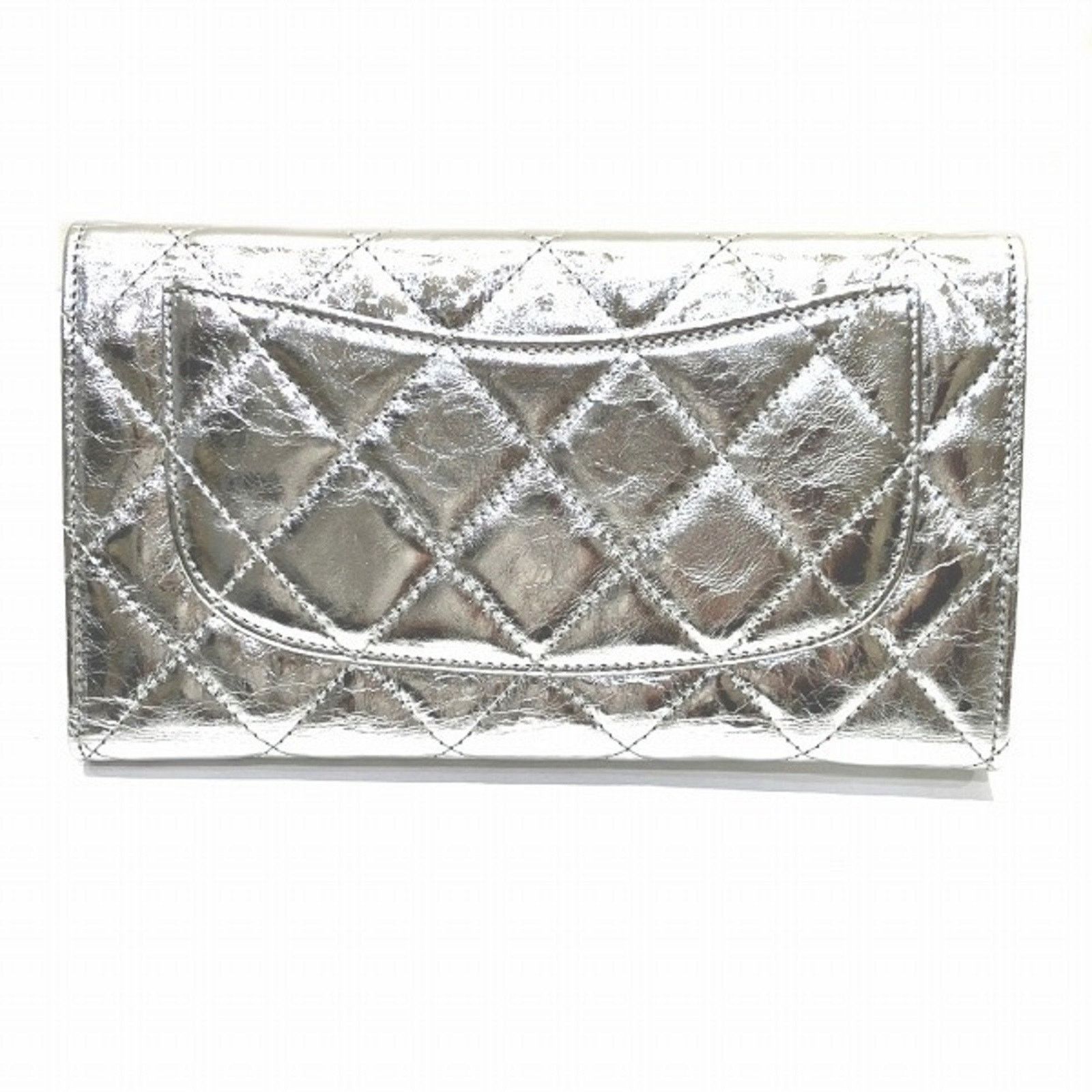 Chanel Silver Leather 2,55