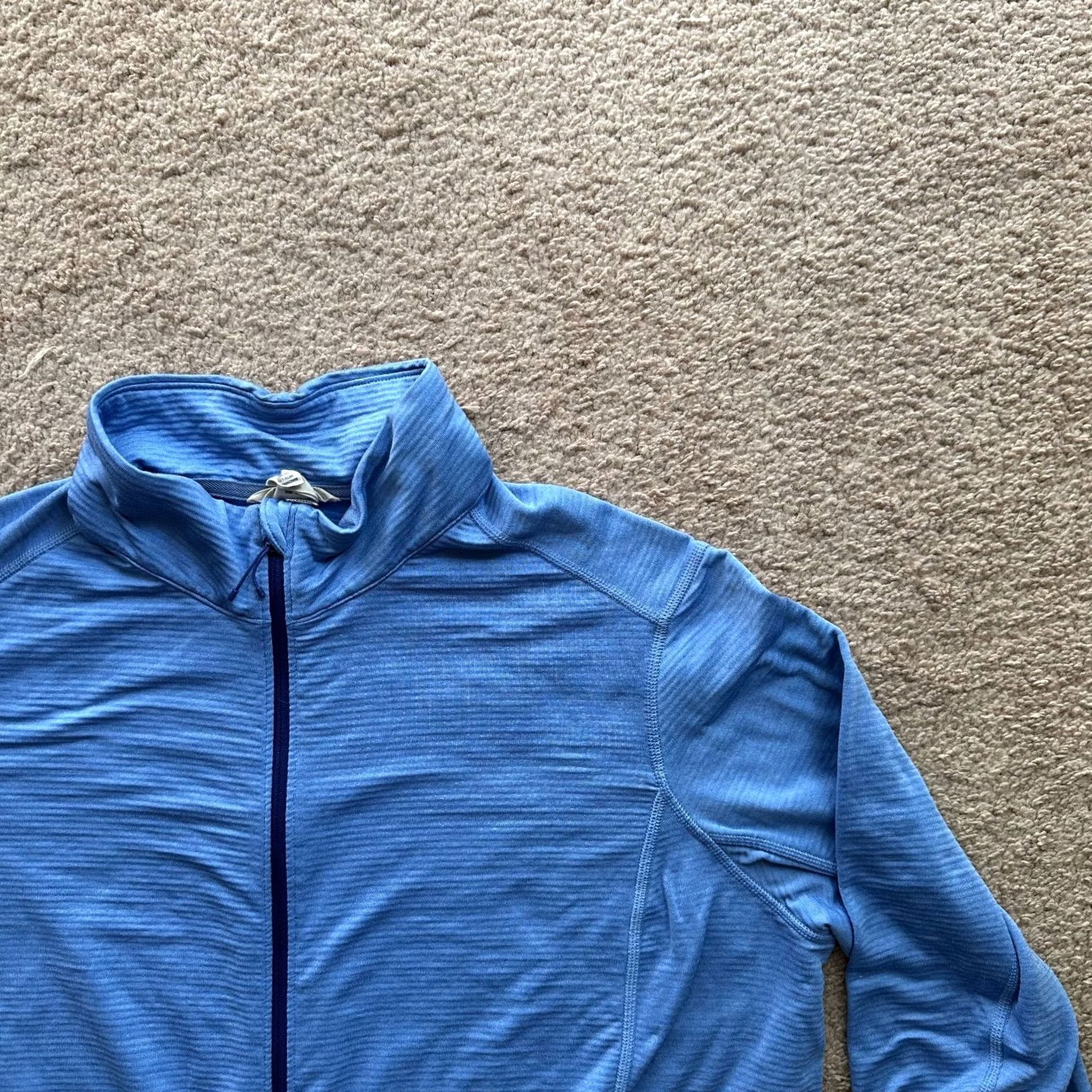 Vintage Duluth Sweater Womens 2XL Blue Fleece Full Zip Mock Neck Pockets Size XXL / US 16-18 / IT 52-54 - 5 Thumbnail
