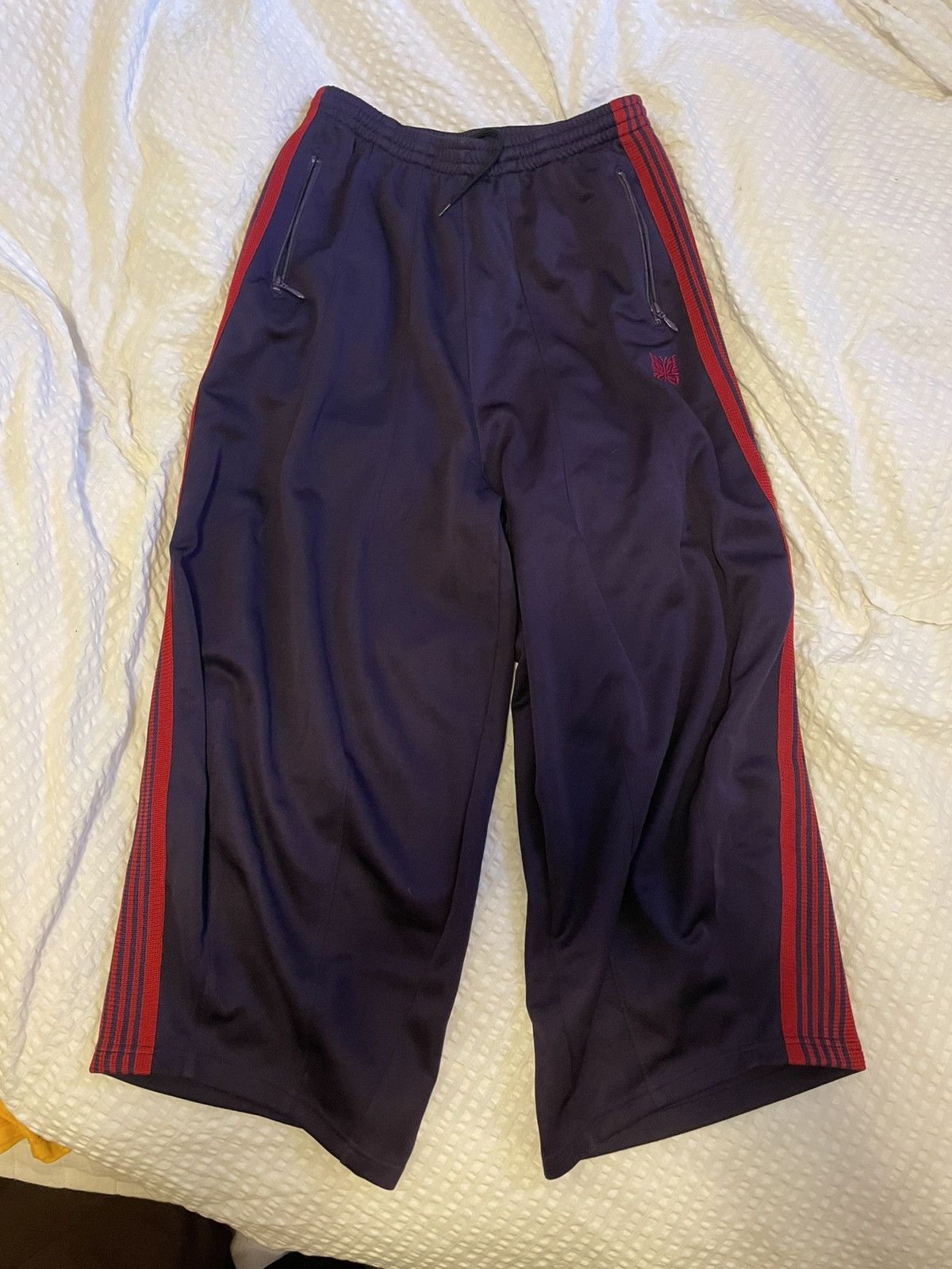 Wide leg track pants