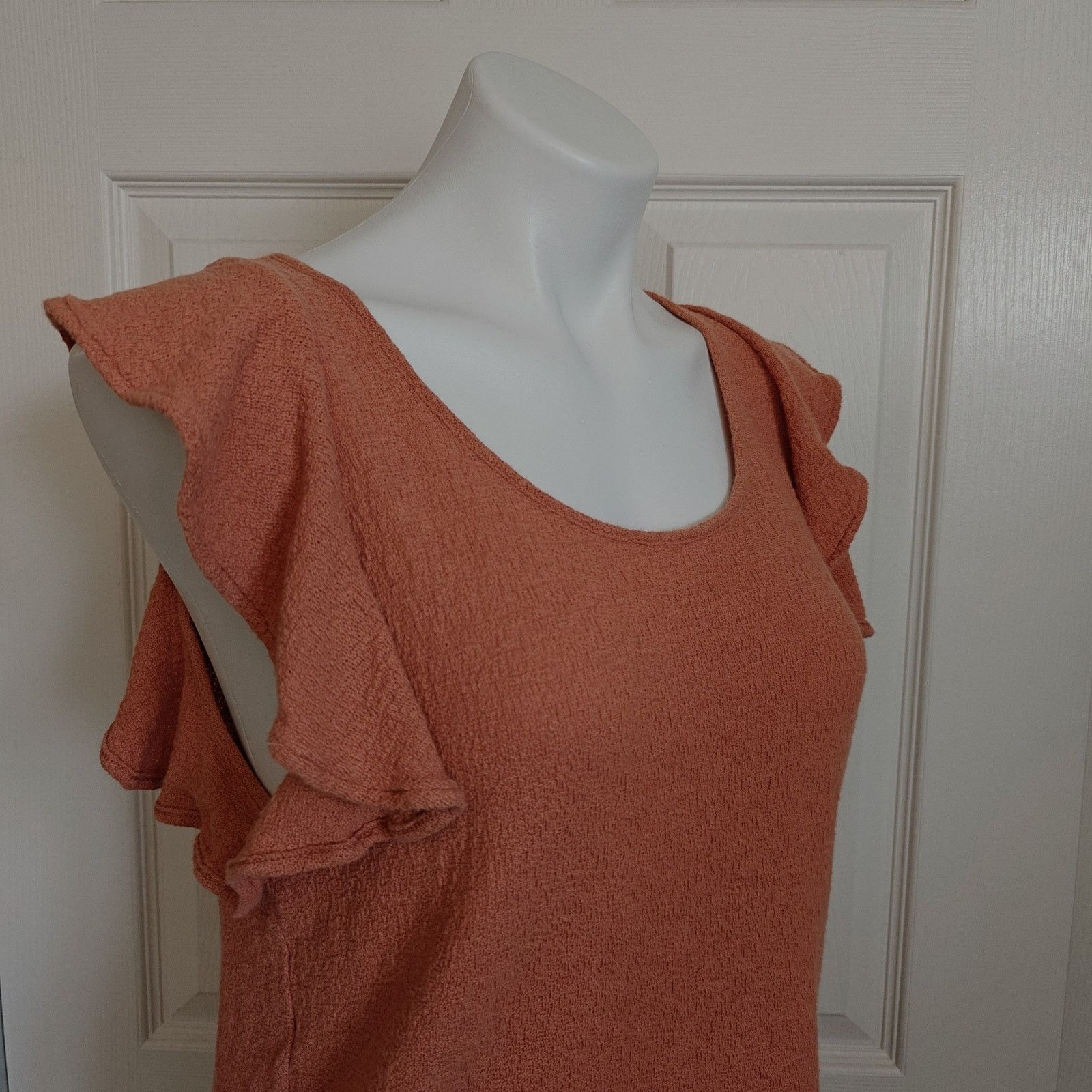 Madewell Madewell Texture & Thread stretch ruffle sleeve top sz S Size S / US 4 / IT 40 - 3 Thumbnail