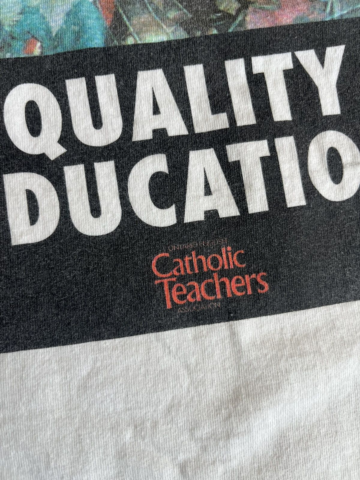 Arts & Science Vtg Bill 160 SHATTERS Quality Education 90’s Tshirt Size US L / EU 52-54 / 3 - 8 Thumbnail