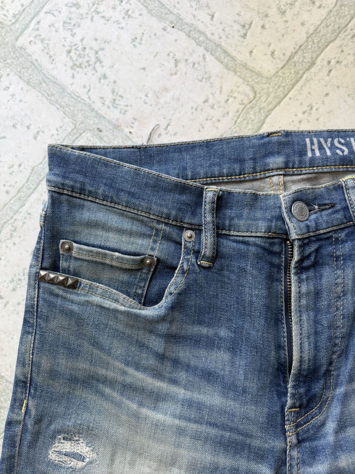 Hysteric Glamour Vintage Hysteric Glamour Boro Repaired Denim Pants Size US 30 / EU 46 - 5 Thumbnail