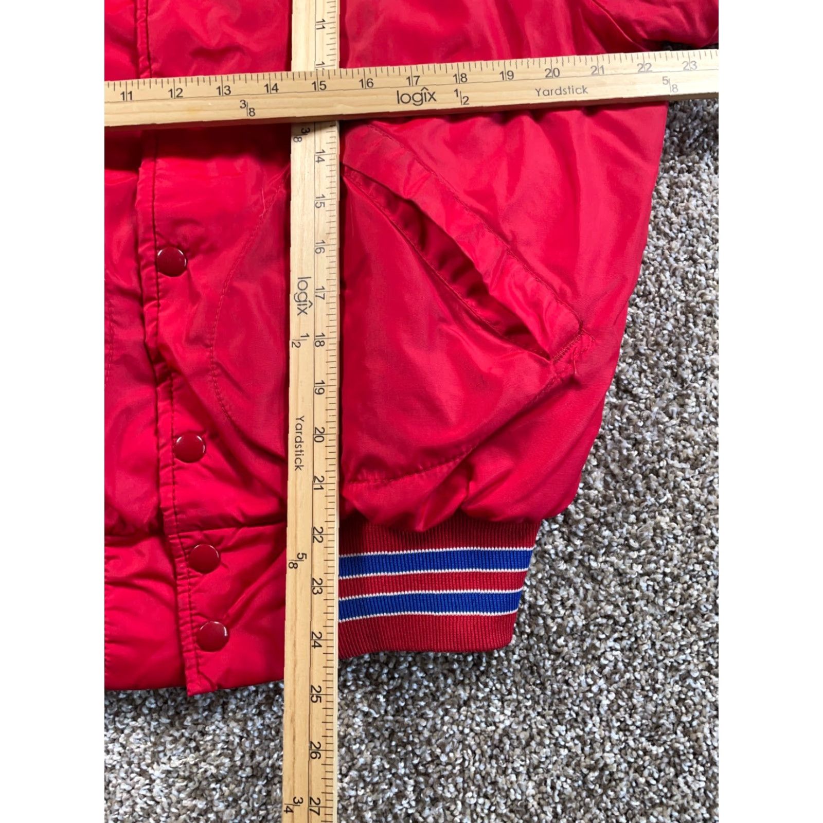 Dunbrooke VTG Dunbrooke Michigan Construction Company Satin Jacket Medium Red Bomber Jacket Satin Vintage Red Dunbrooke Jacket Size US M / EU 48-50 / 2 - 7 Thumbnail