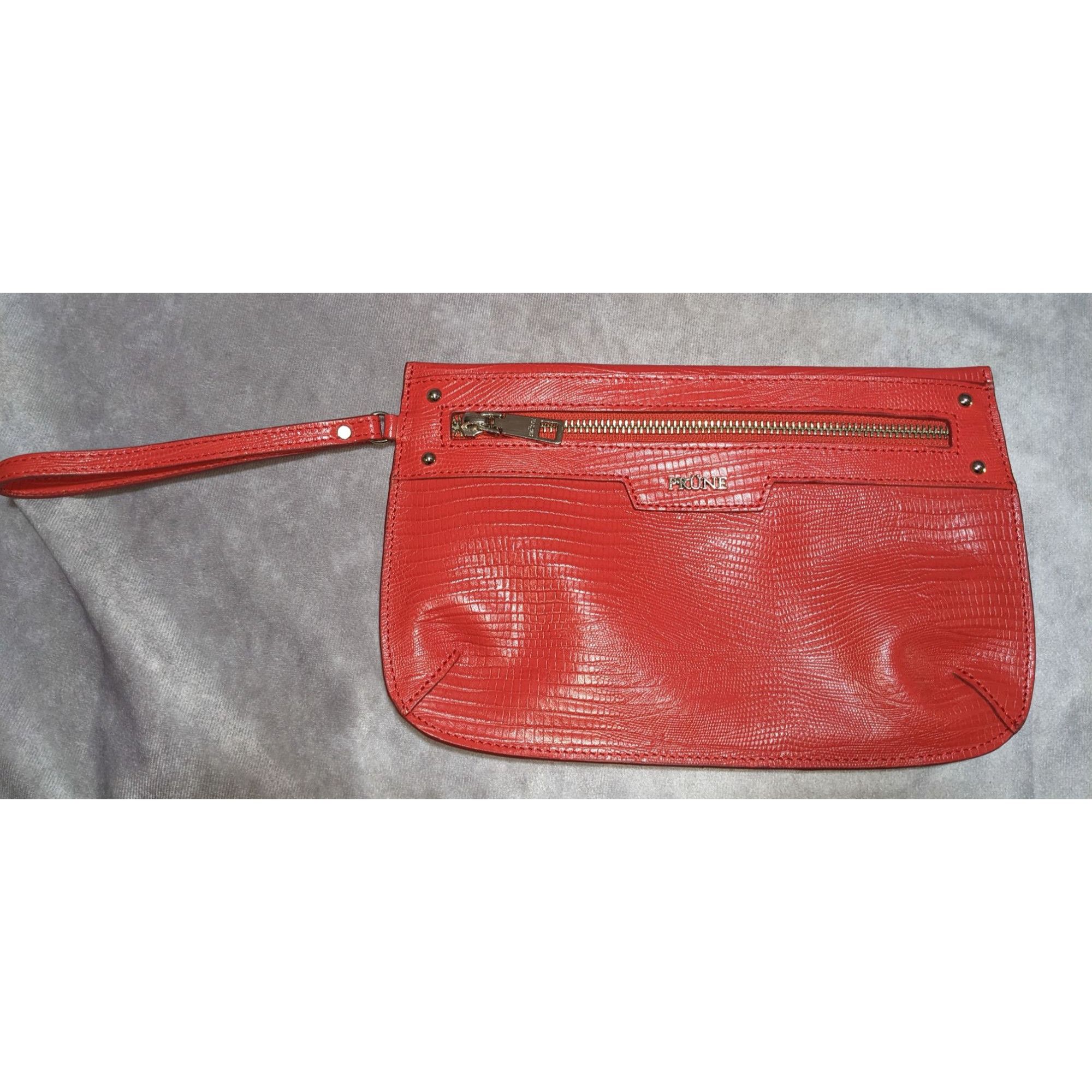 Other Prune Red Bovine Leather Wristlet Pouch Size ONE SIZE - 2 Thumbnail