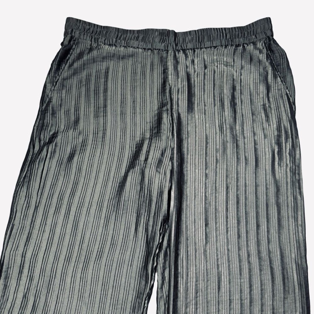 Zara New Zara Black Pleated Wide Leg Pull-On Pants Size XL Size 38" / US 16 / IT 52 - 4 Thumbnail