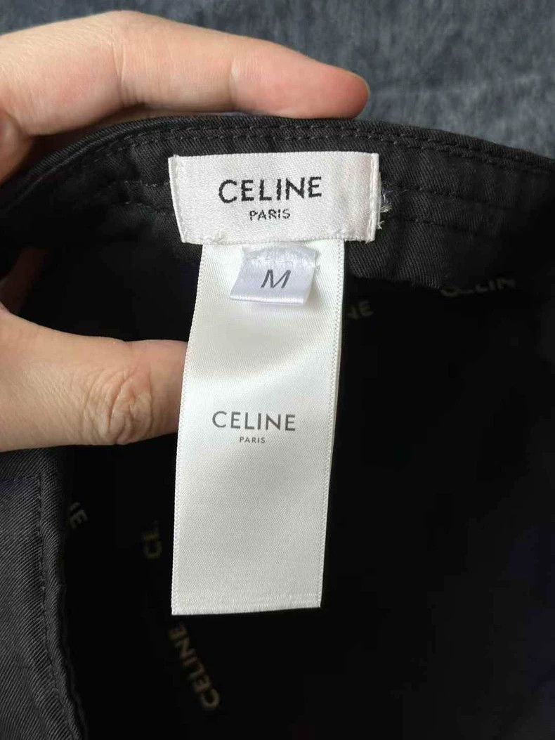 Celine Celine Black Baseball Cap Size ONE SIZE - 3 Thumbnail