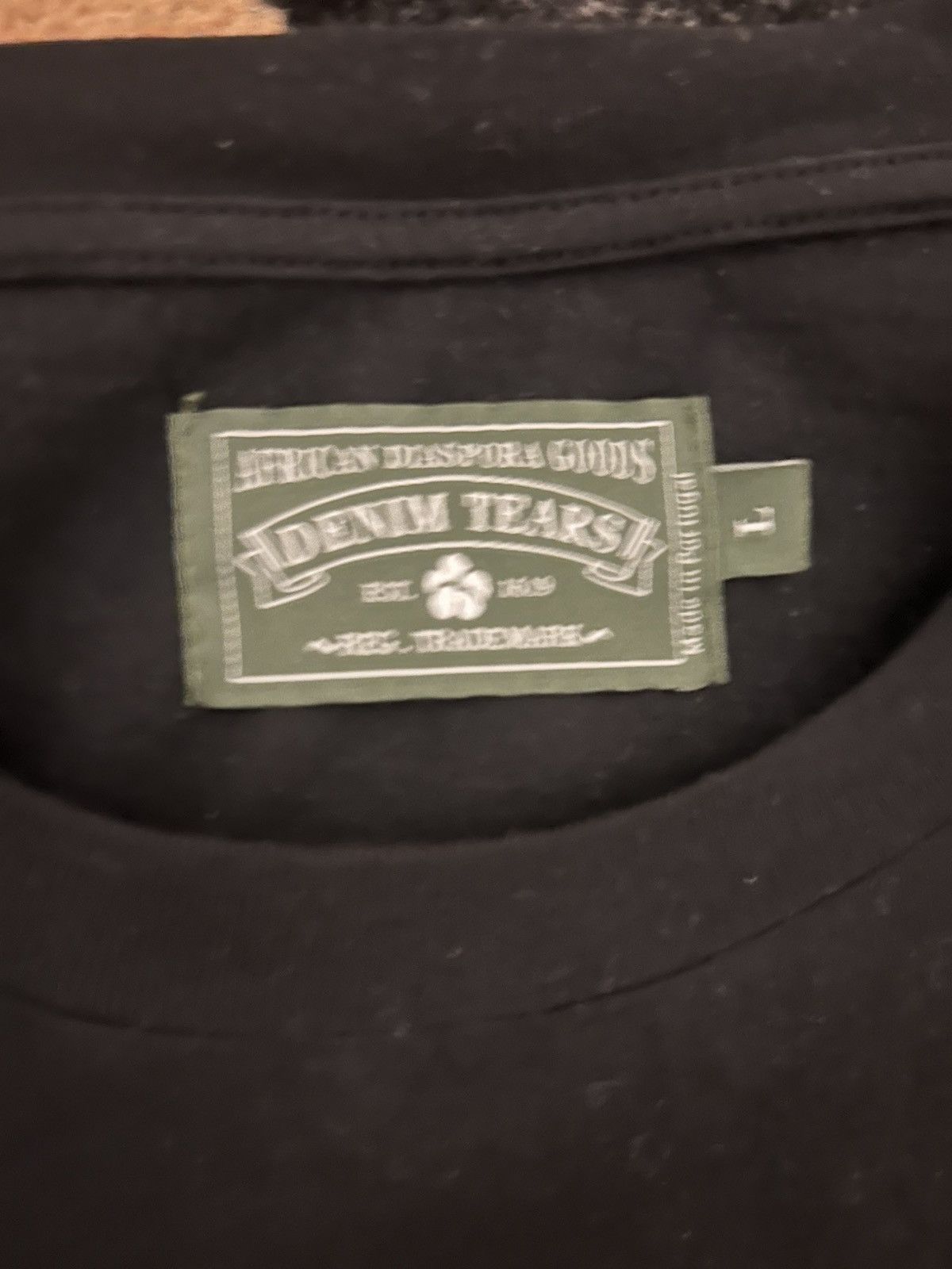 DENIM TEARS Denim Tears Black Cherub Tee | Grailed