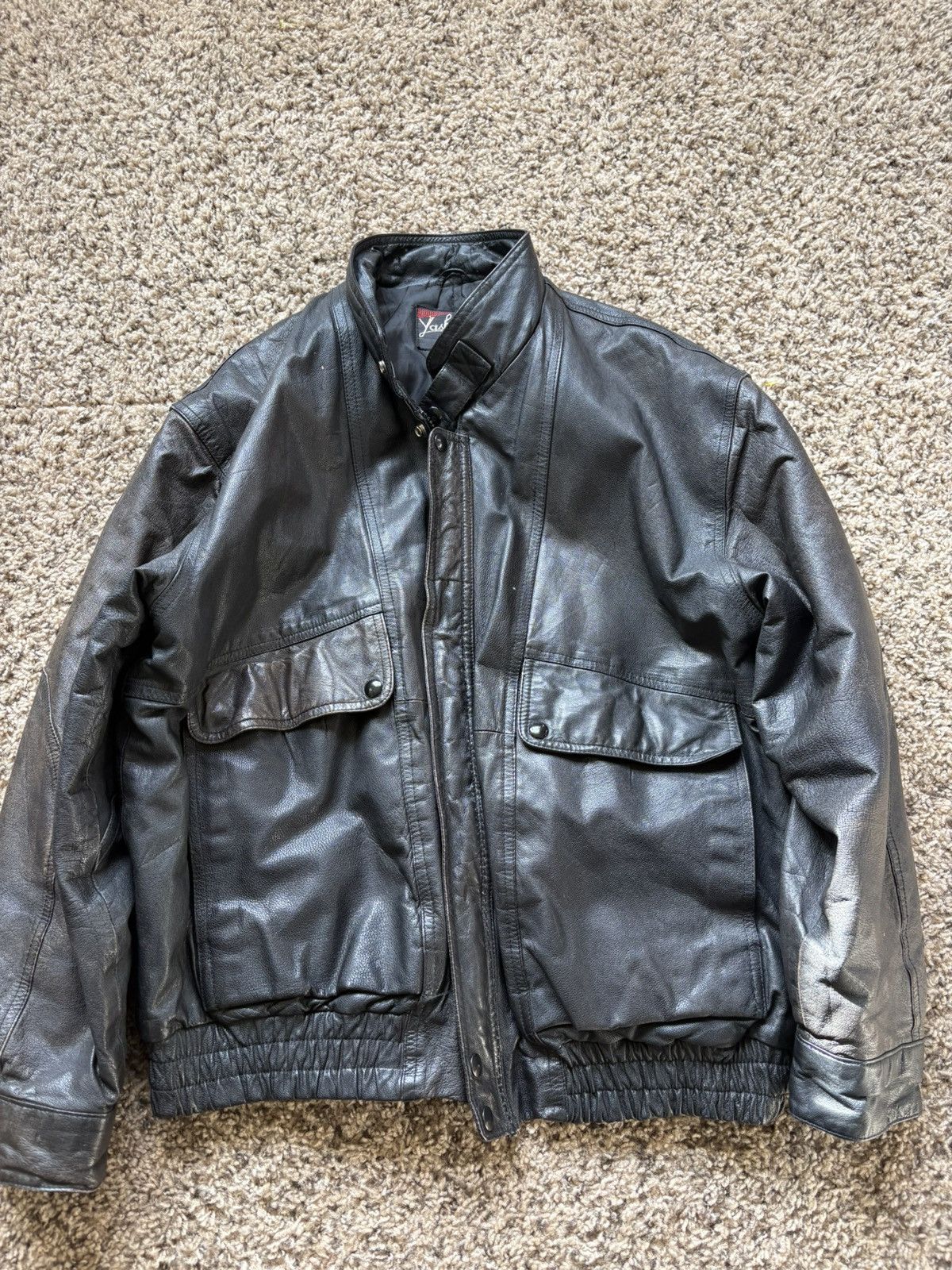 Japanese Brand × Vintage Japanese brand leather jacket Size US M / EU 48-50 / 2 - 1 Thumbnail