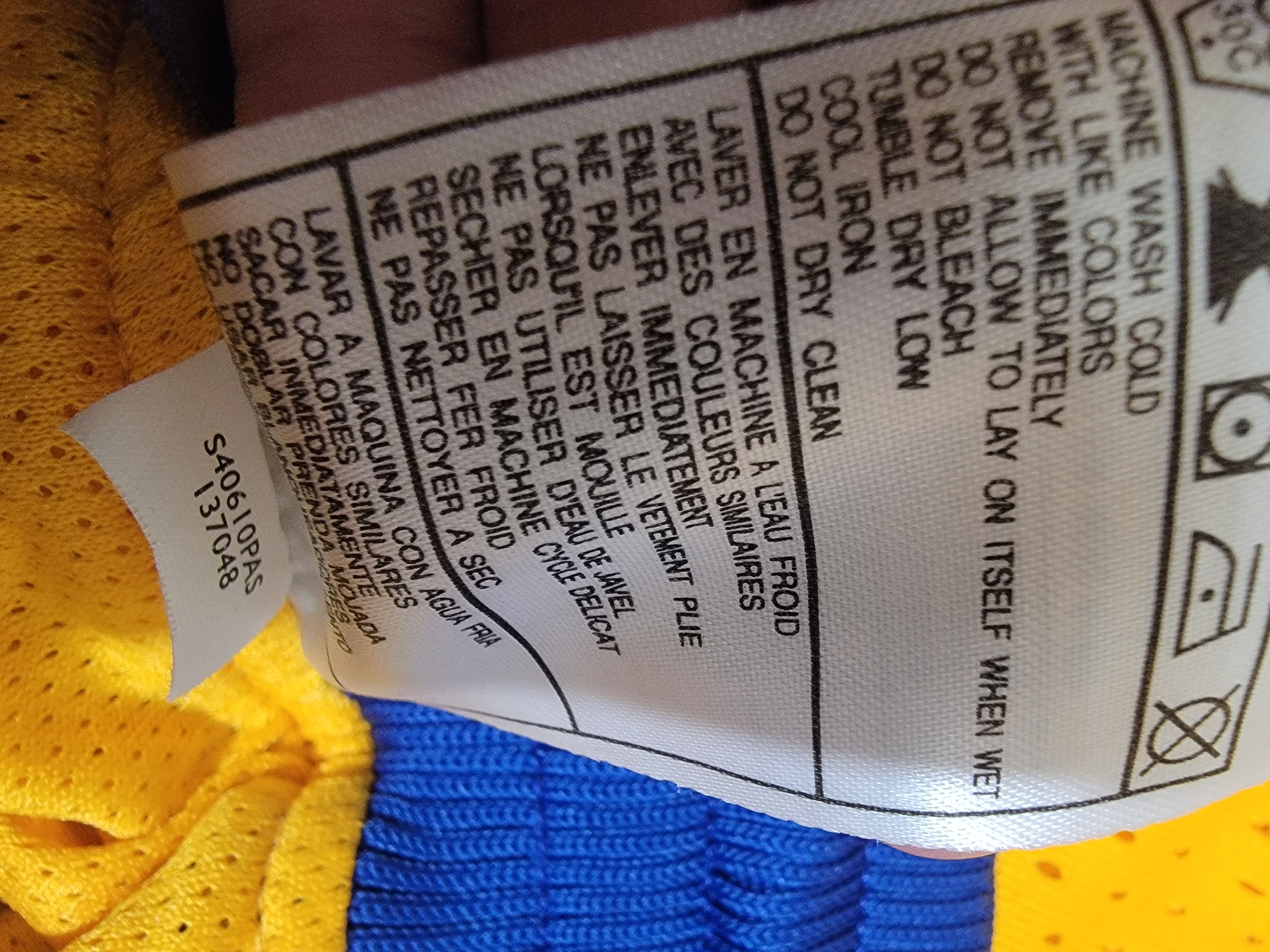 Nike VINTAGE Y2K Nike Yellow/Blue Diamond Basketball Shorts Xxl Size US 40 / EU 56 - 6 Thumbnail