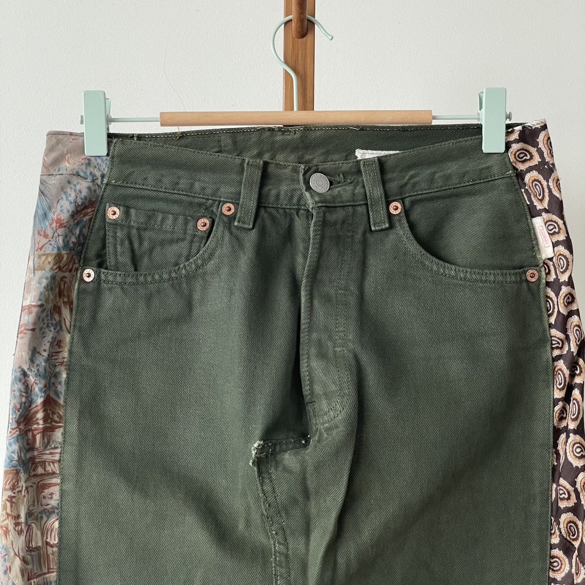 Levi's Vintage Clothing Rare Vintage Sample Levis Patchwork Mini Skirt Size 30" / US 8 / IT 44 - 2 Thumbnail