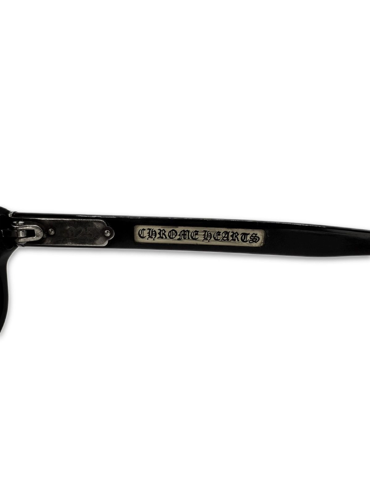 Chrome Hearts Chrome Hearts ‘Lowrider 4’ Black .925 Silver Oval Sunglasses Size ONE SIZE - 4 Thumbnail